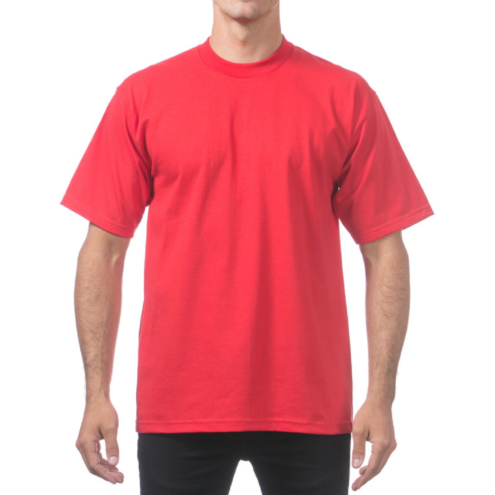 PROCLUB MENS HEAVYWEIGHT SHORT SLEEVE T SHIRTS PRO CLUB CASUAL COTTON TEE SHIRT