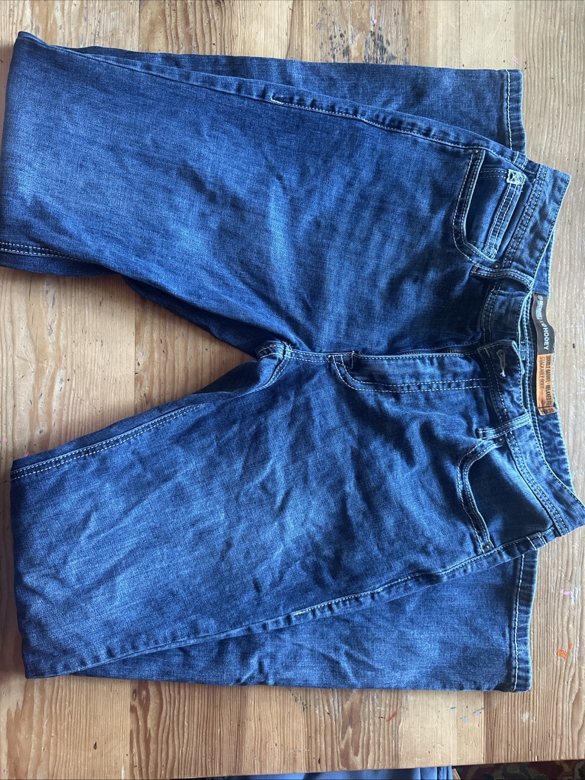 Rock & Roll Cowboy Double Barrel Jeans Mens 33×36 Blue Relaxed Bootcut Western
