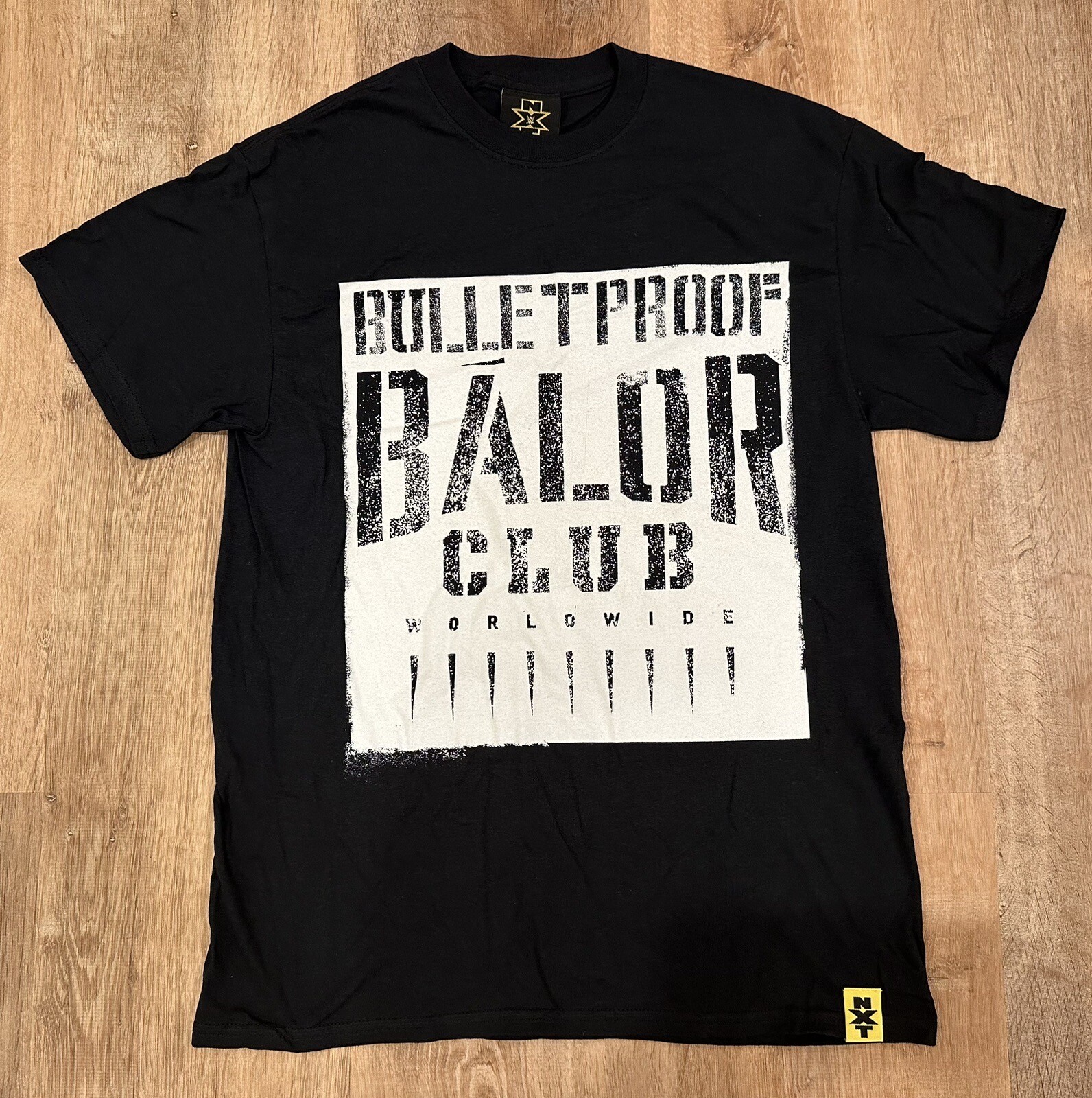 WWE NXT Bulletproof Balor Club Men’s Tee Shirt Size Medium NWOT *See Details*