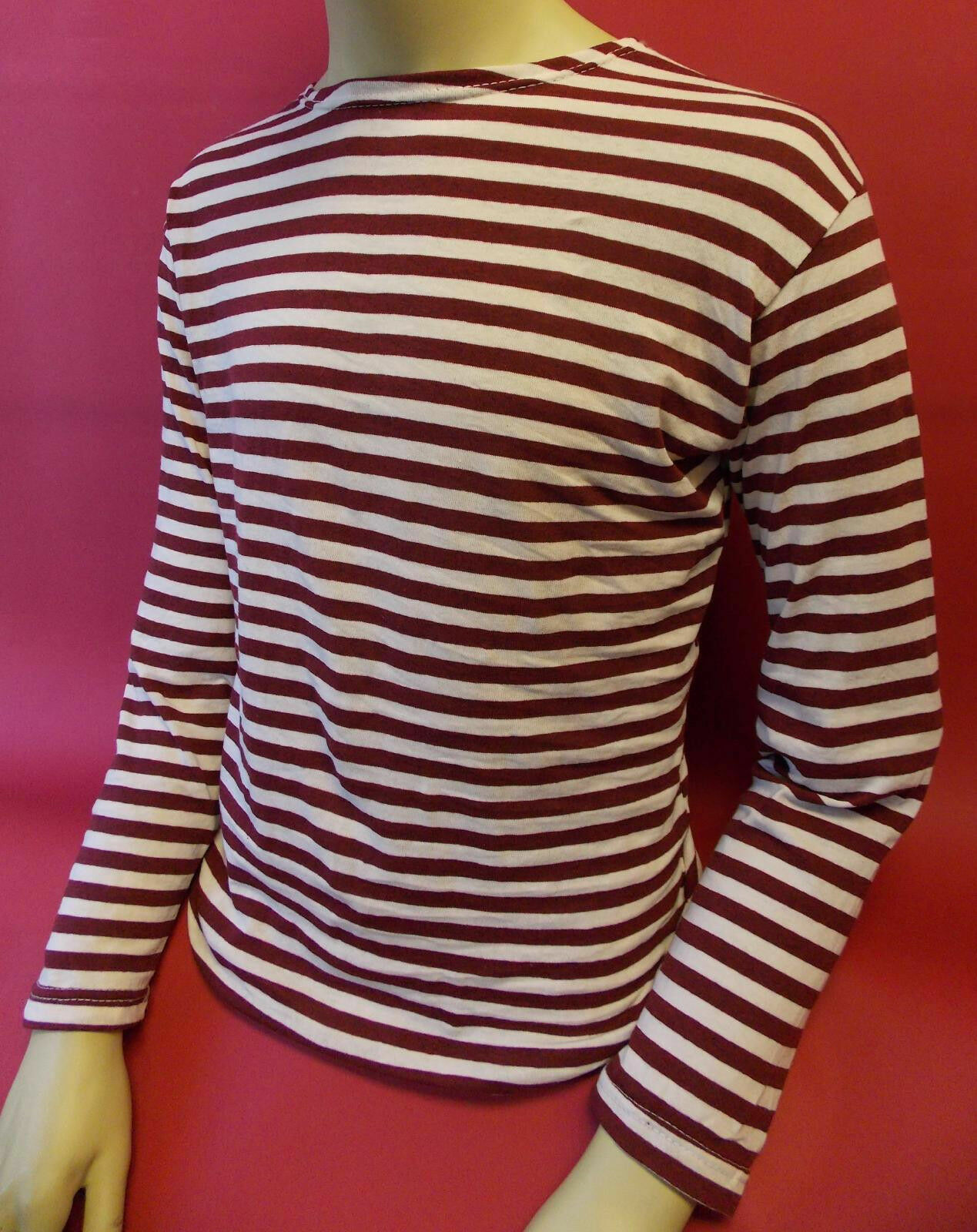 Soviet Russian MVD OMON Spetznaz TELNYASHKA Maroon STRIPED SHIRT ShipUSA