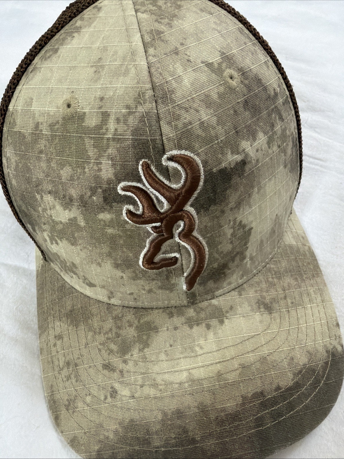 Browning Trucker Hat Mesh SnapBack Digi Camo And Brown Adjustable