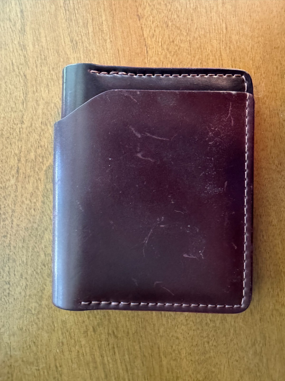 Ashland Tony The Ant Wallet Horween Shell Cordovan – color No. 8
