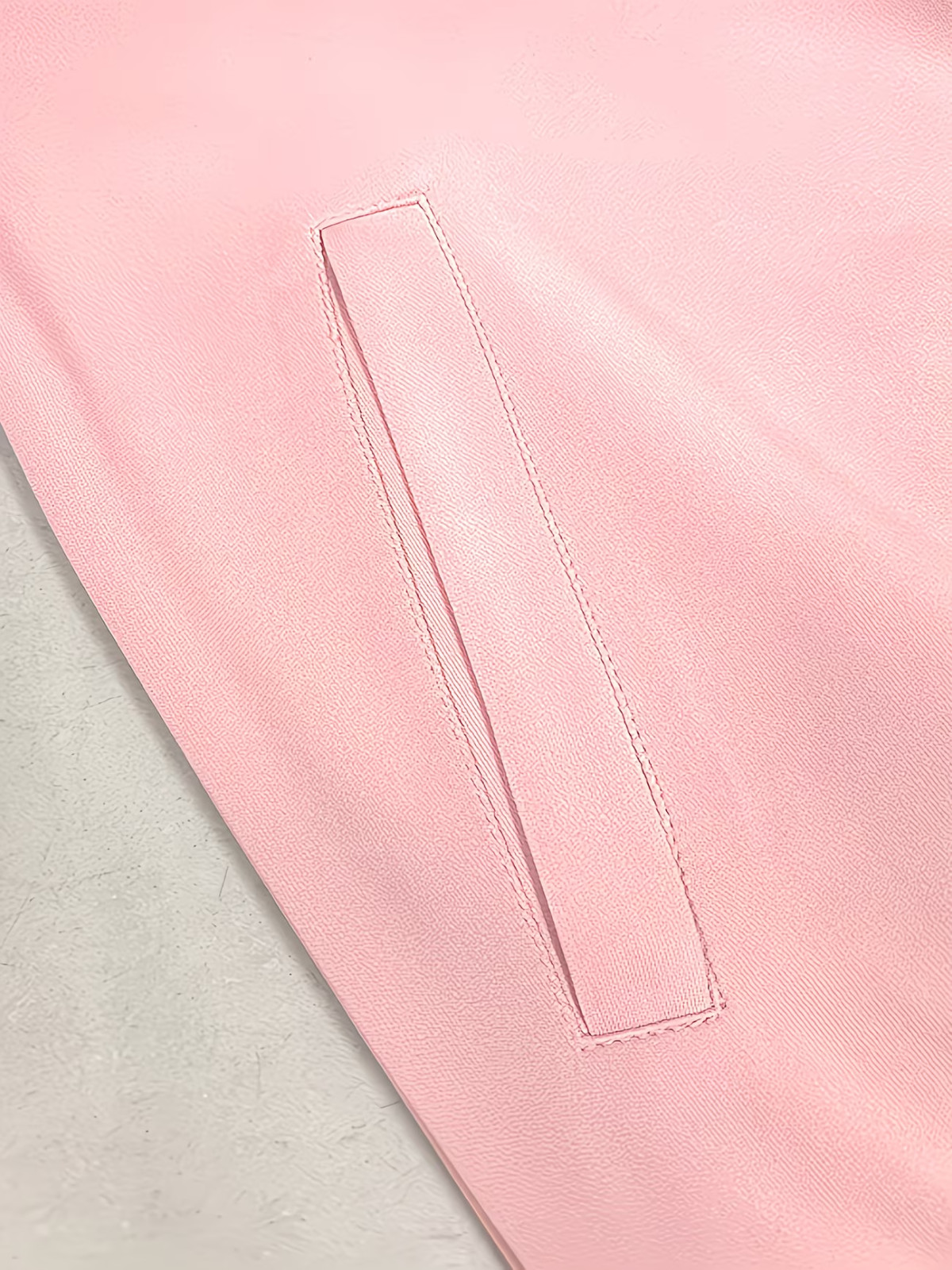Pink Lady Womens Zip Jacket Size 12 14 Colour Block Loose Fit Pockets Coat