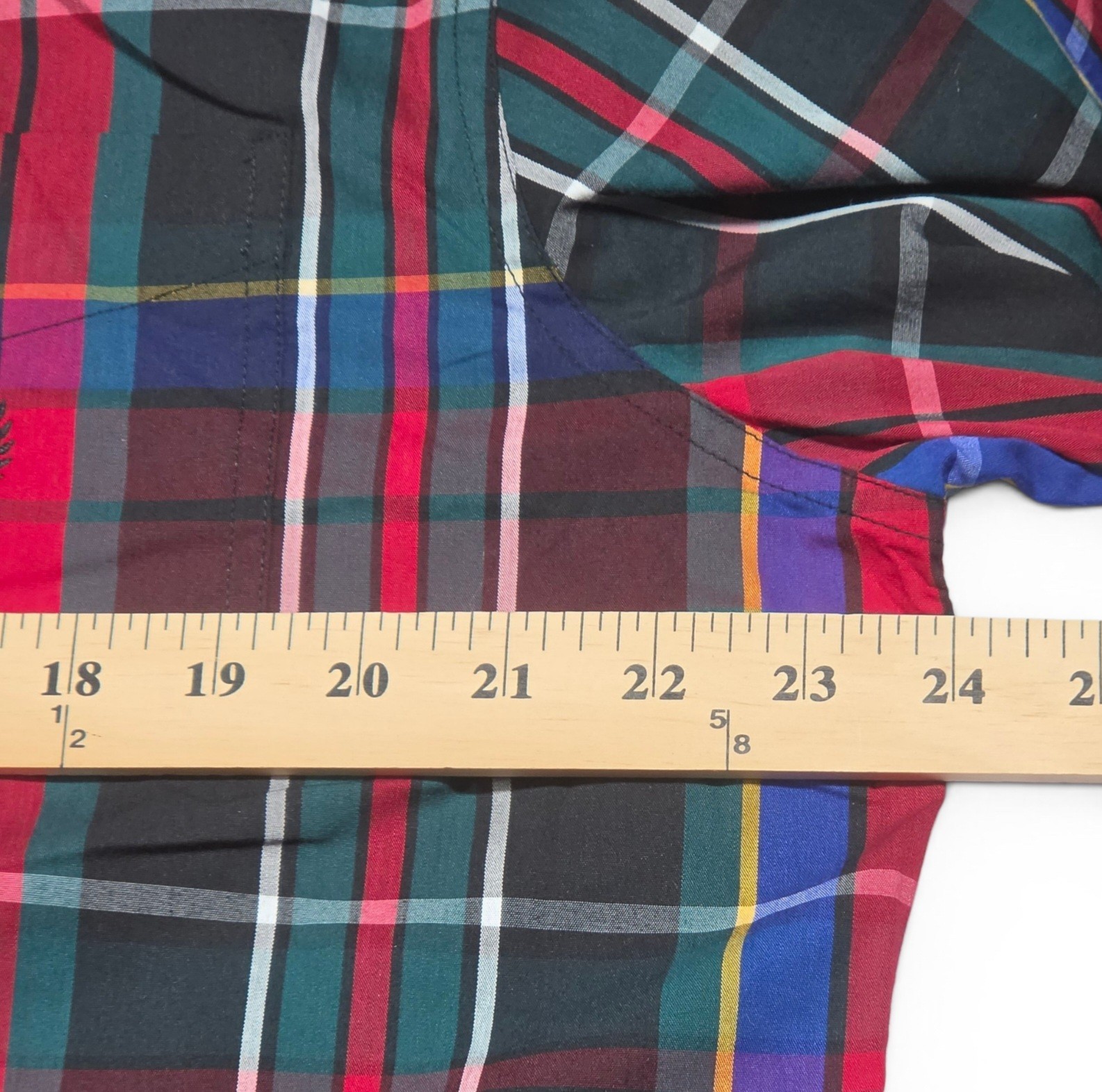 Chaps Men’s Large Plaid Stretch Button Down Shirt Easy Care Long Sleeve NWT