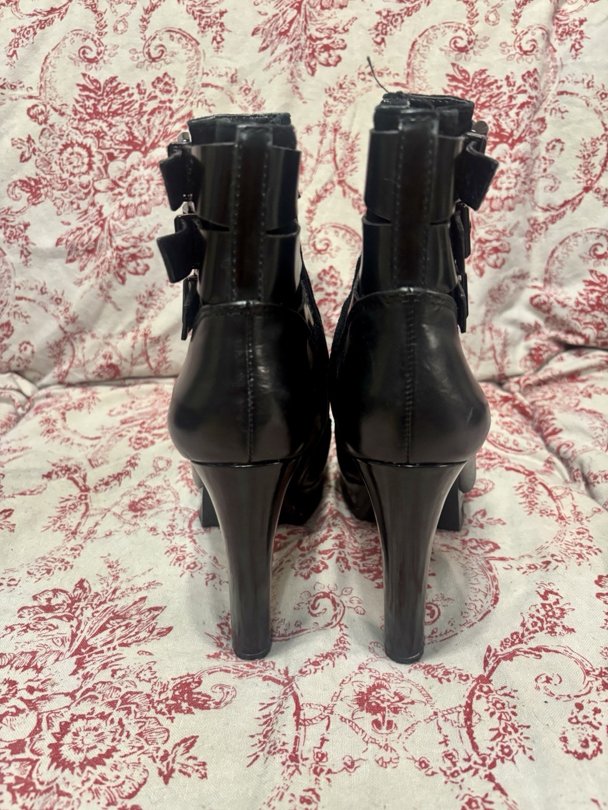 Gianni Bini Buckled High Heel Boots