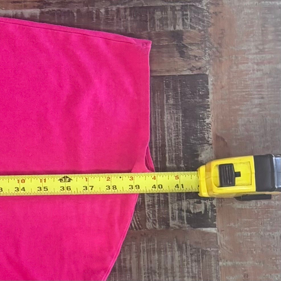 Bryn Walker Artsy Lagenlook Magenta Eco Bamboo Organic Cotton VNeck Poncho Top L