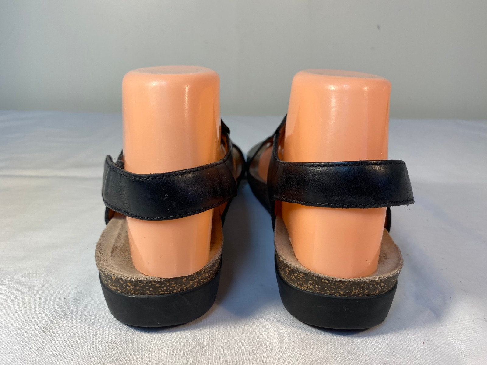 DANSKO Reece Waxy Sandals Women’s Black Leather – EU 37 (US 6.5-7)