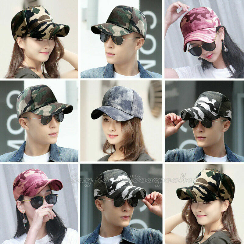 Spring Fall Men Women Camo Hat Army Baseball Cap Golf Sports Sunproof Casual Hat