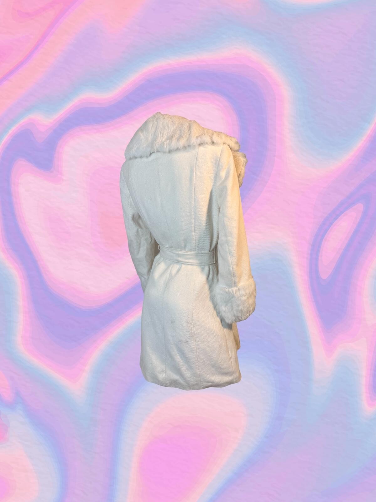 Bebe Cream Wool Coat