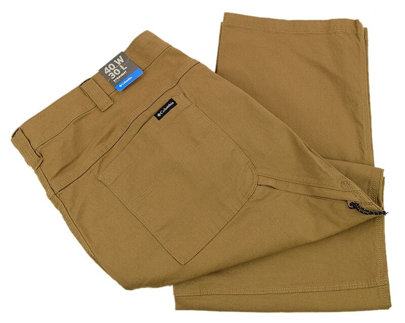 COLUMBIA Mens Delta Brown RUGGED RIDGE OUTDOOR Cotton Canvas Pants 40 30 NWT