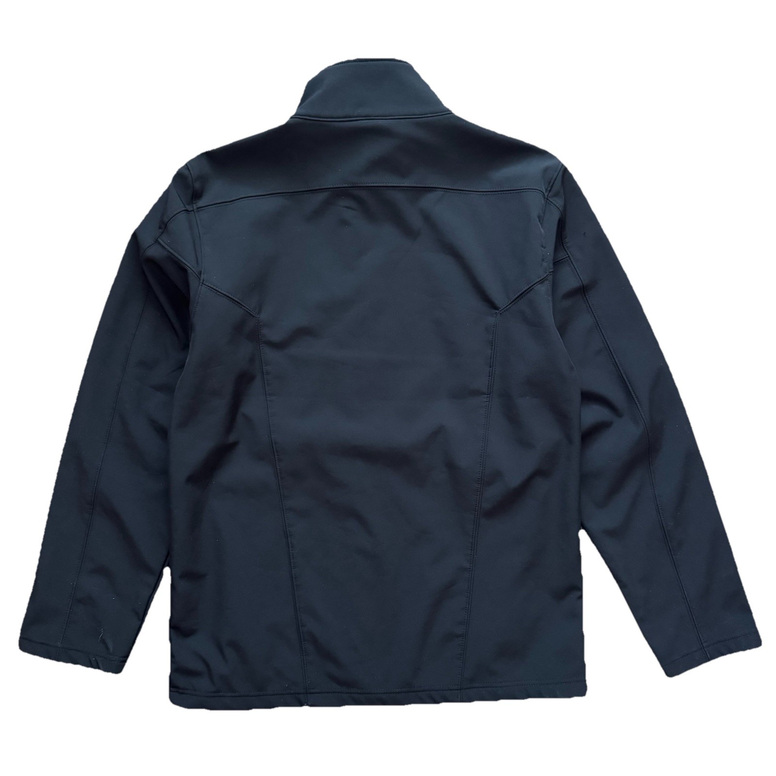 Topgolf Soft Shell Jacket Men’s Medium Black Full Zip Fleece Lined Mock Neck