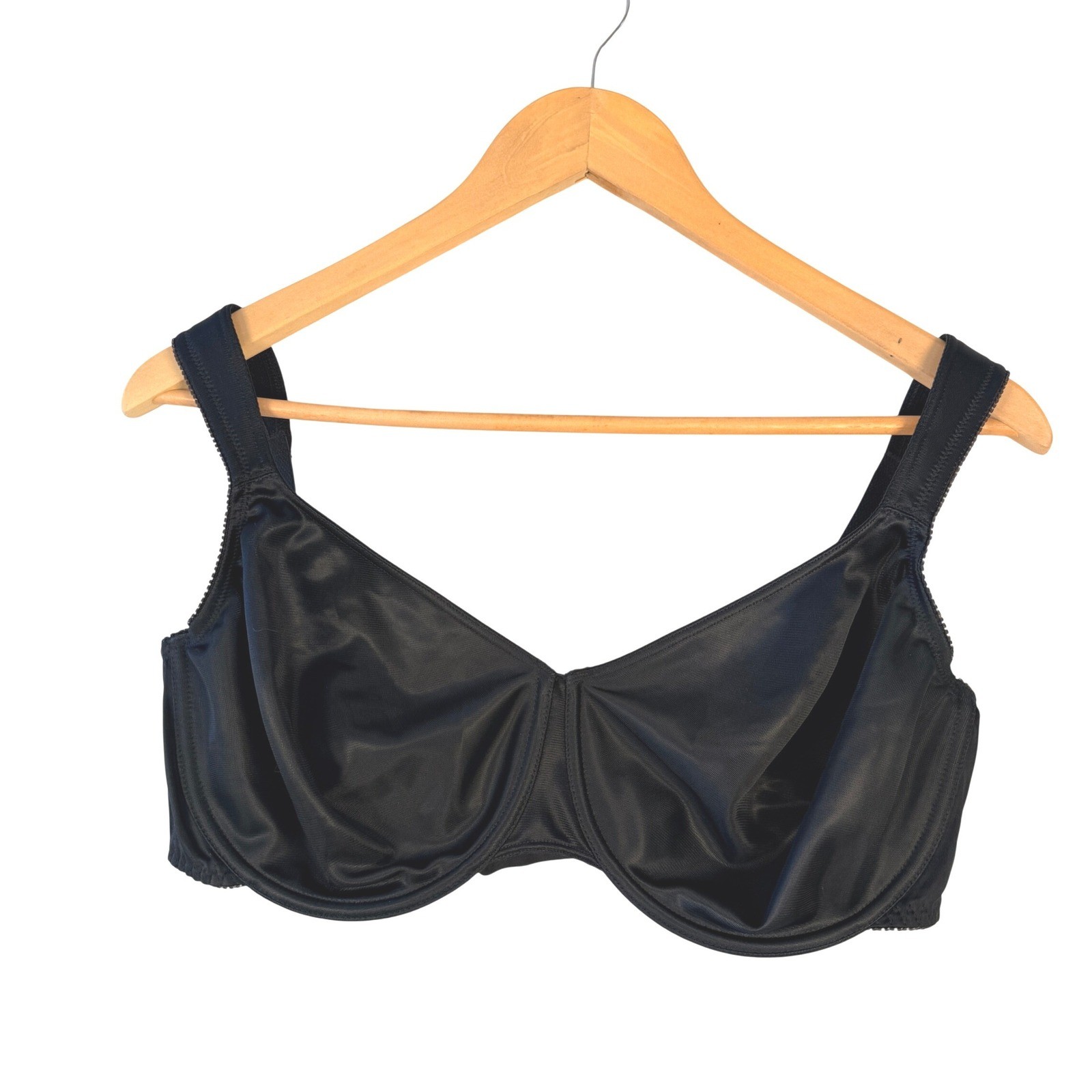 Bra Smyth Black Unlined Underwire Bra Smooth Satin Finish 40D