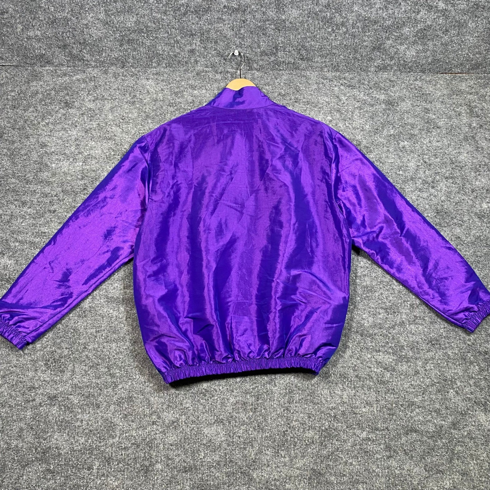 Surf Style Interplanetary Body Gear Purple Iridescent Windbreaker Small 90s