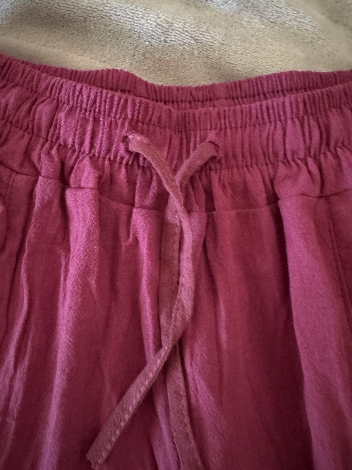 Linen Blend Raspberry Shorts Women’s L