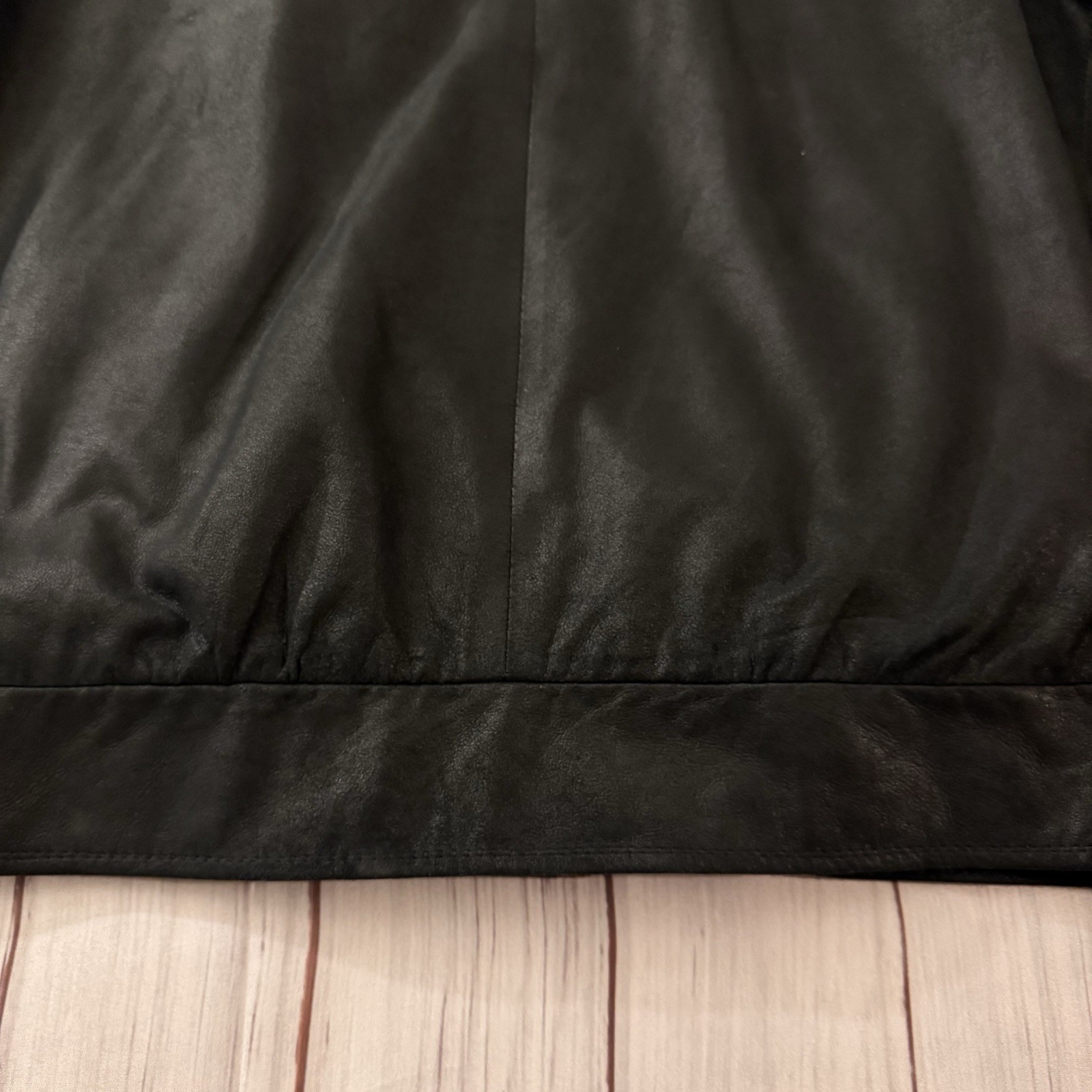 Remy Men’s Black Jacket Size 44 Zipper Button Stand-Up Collar Lined 80s Vintage