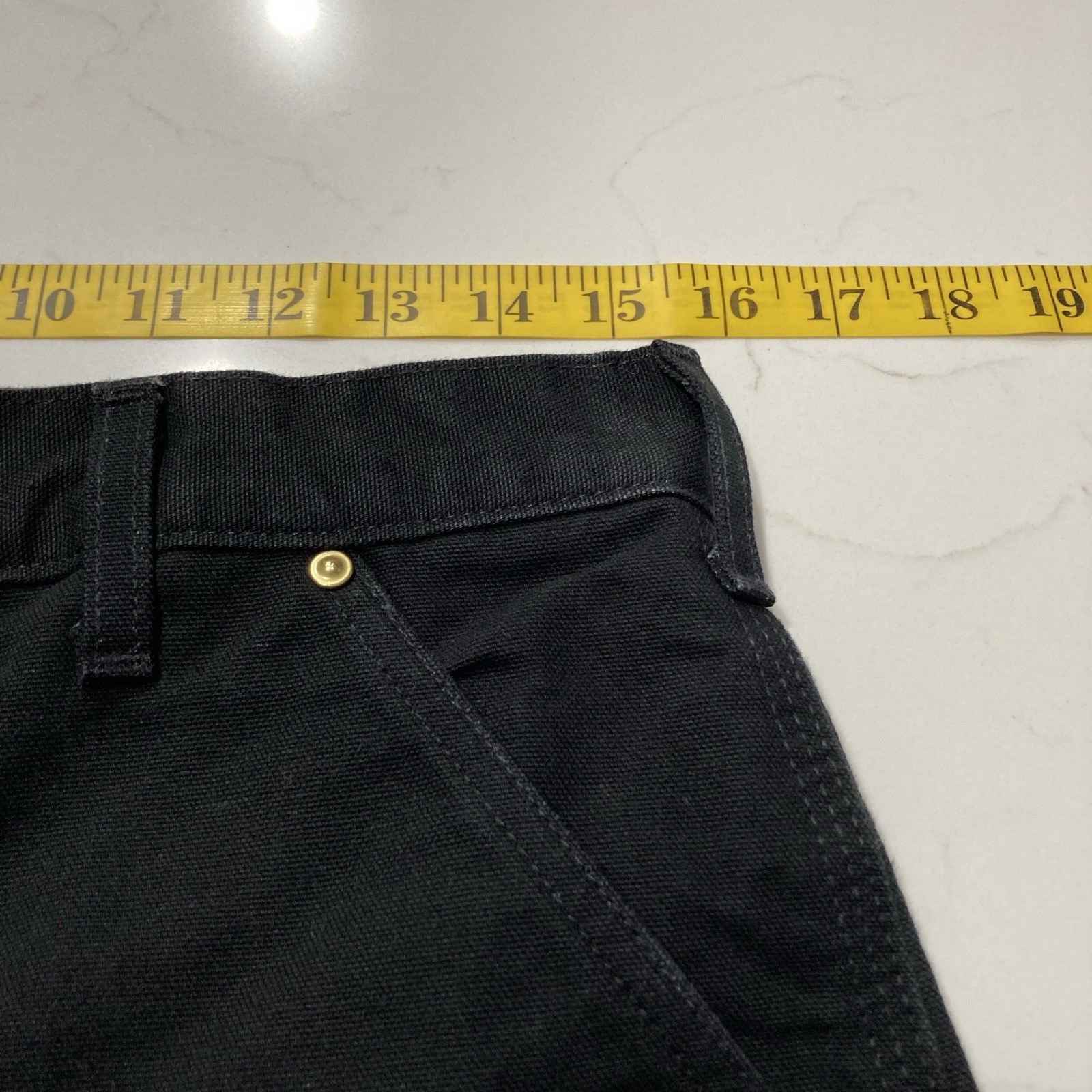 Carhartt B01 BLK Double Knee Work Pants Mens 31×34 Loose Fit USA Made