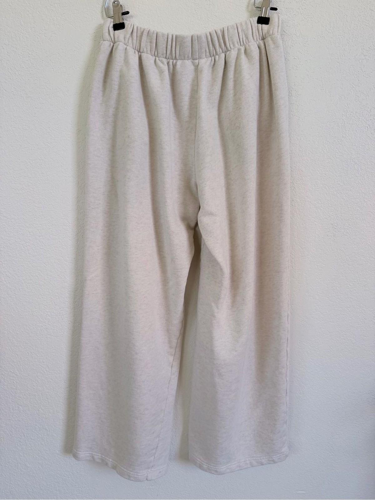 aerie Cream Wide-Leg Lounge Pants