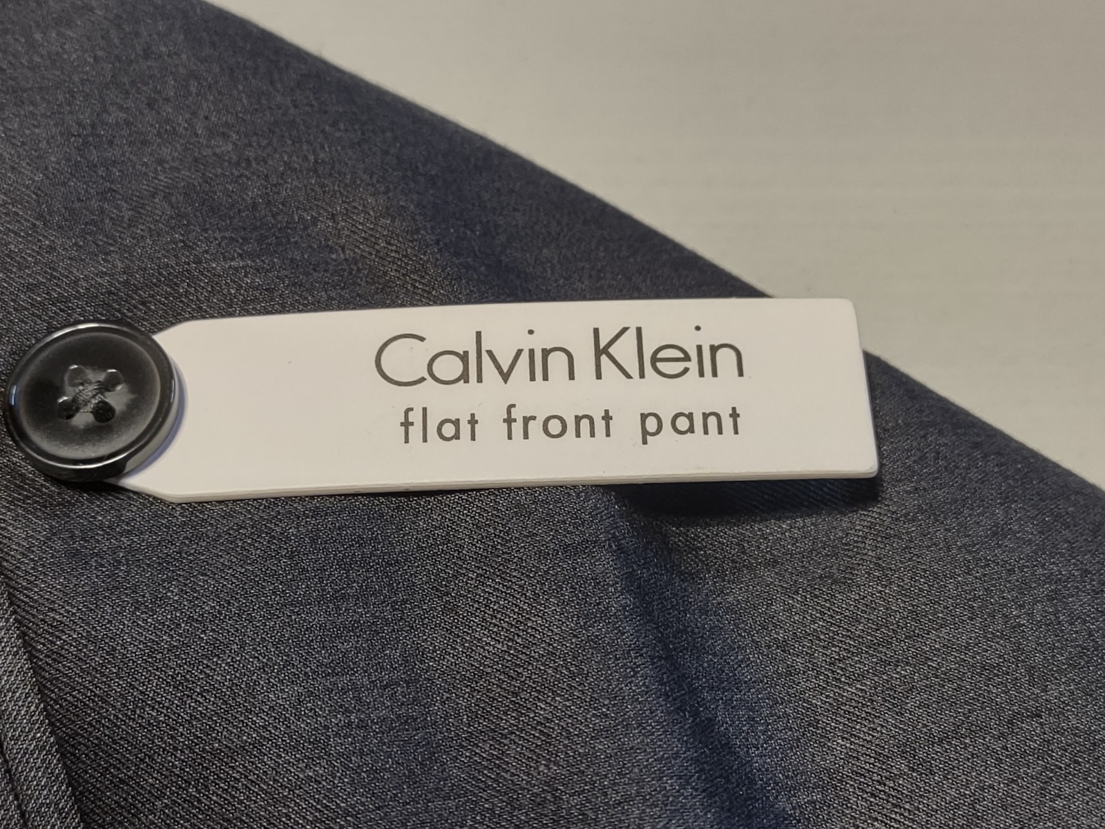 NWT – Calvin Klein – Men’s Flat Front Dress Pants – Charcoal – 42W x 42L