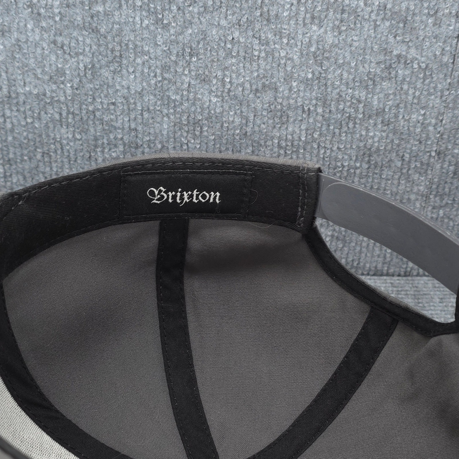 Brixton Hat Cap Snap Back One Size Grey Skate Surf Streetwear Mens Panther