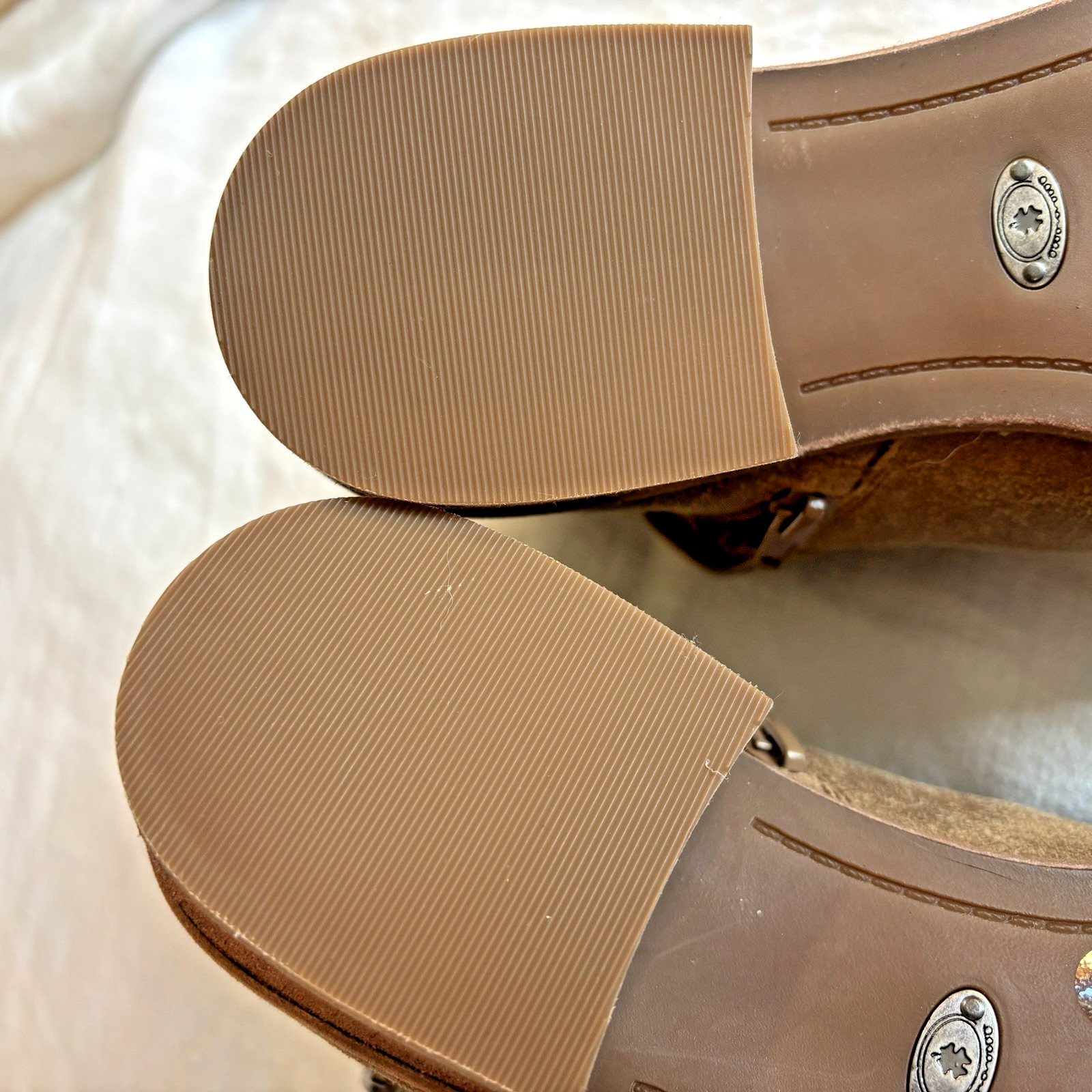 Lucky Brand Befind Booties Leather Tan Size 8 Ankle Boots