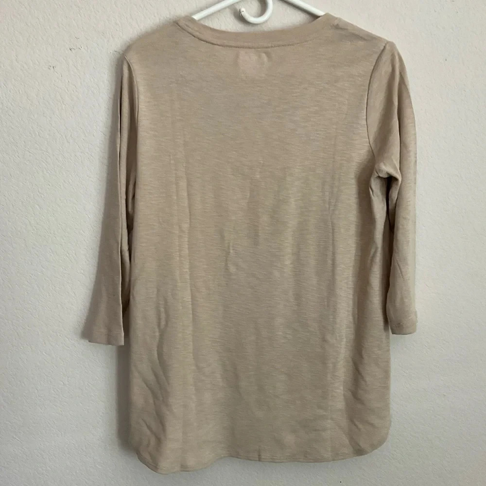 NWT Kirkland Signature Ladies 3/4 Sleeve Slub Tee 1711739
