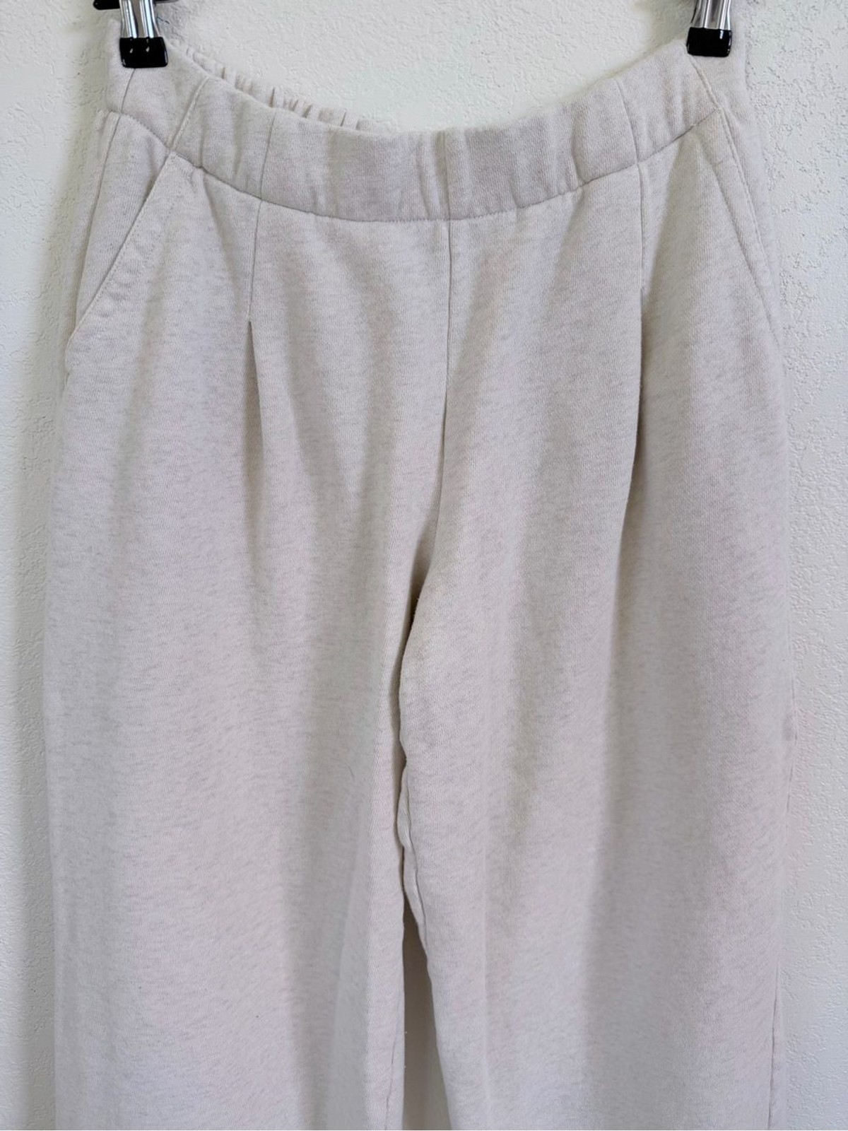 aerie Cream Wide-Leg Lounge Pants