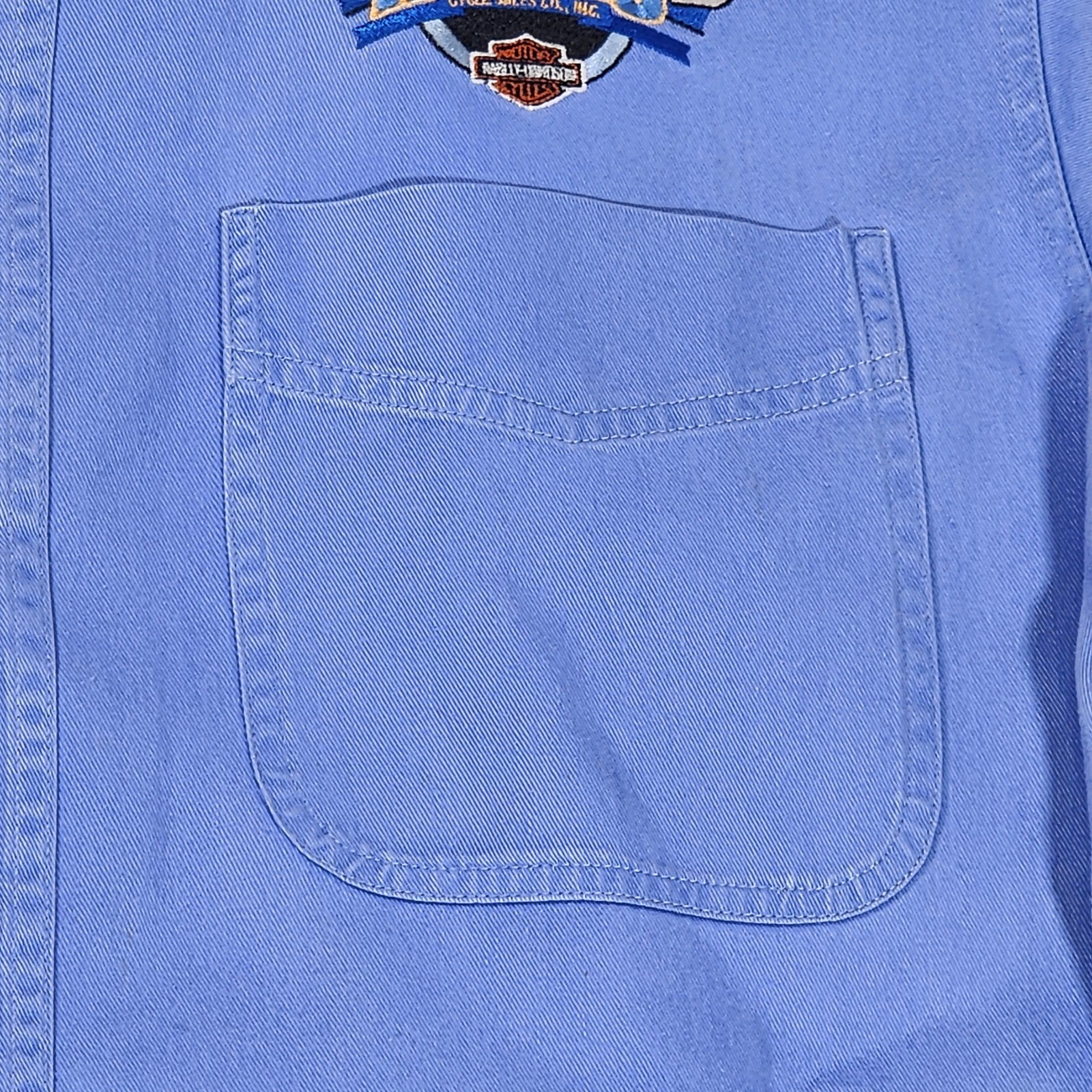 Blue Generation Shirt Men’s Medium Blue Adamec Harley Davidson Short Sleeve