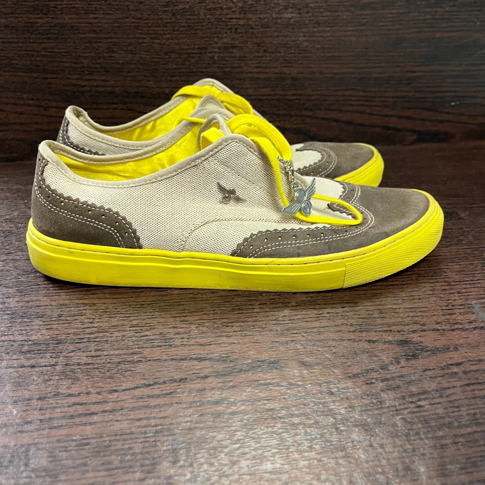 Creative Recreation Men’s Cesario Lo Shoe 10.5 Brown Yellow WingtipCR2212 SI0112