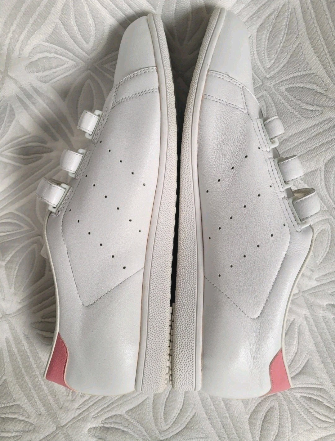 New Rare Adidas Stan Smith Sleek W White Pink Leather 9.5