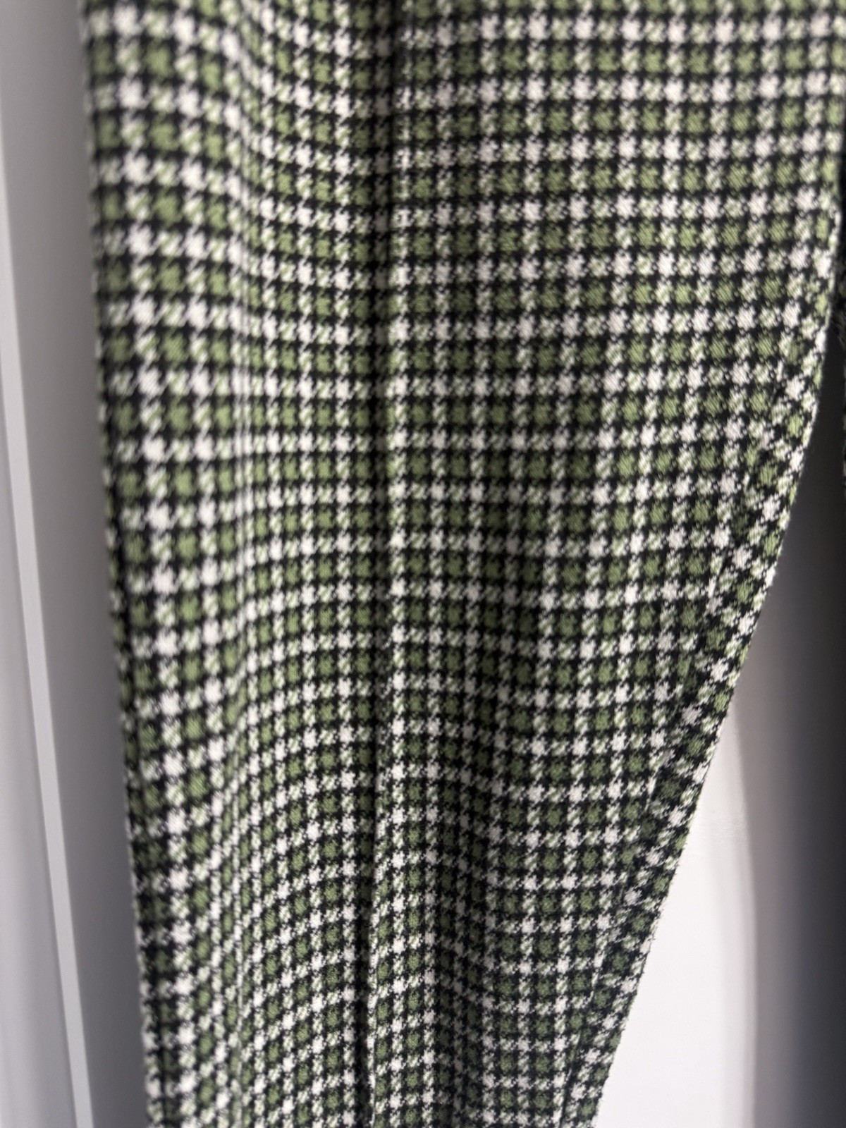 Free People Women’s Carnaby Gingham Plaid Stretch Tartan Pants Green Size 2