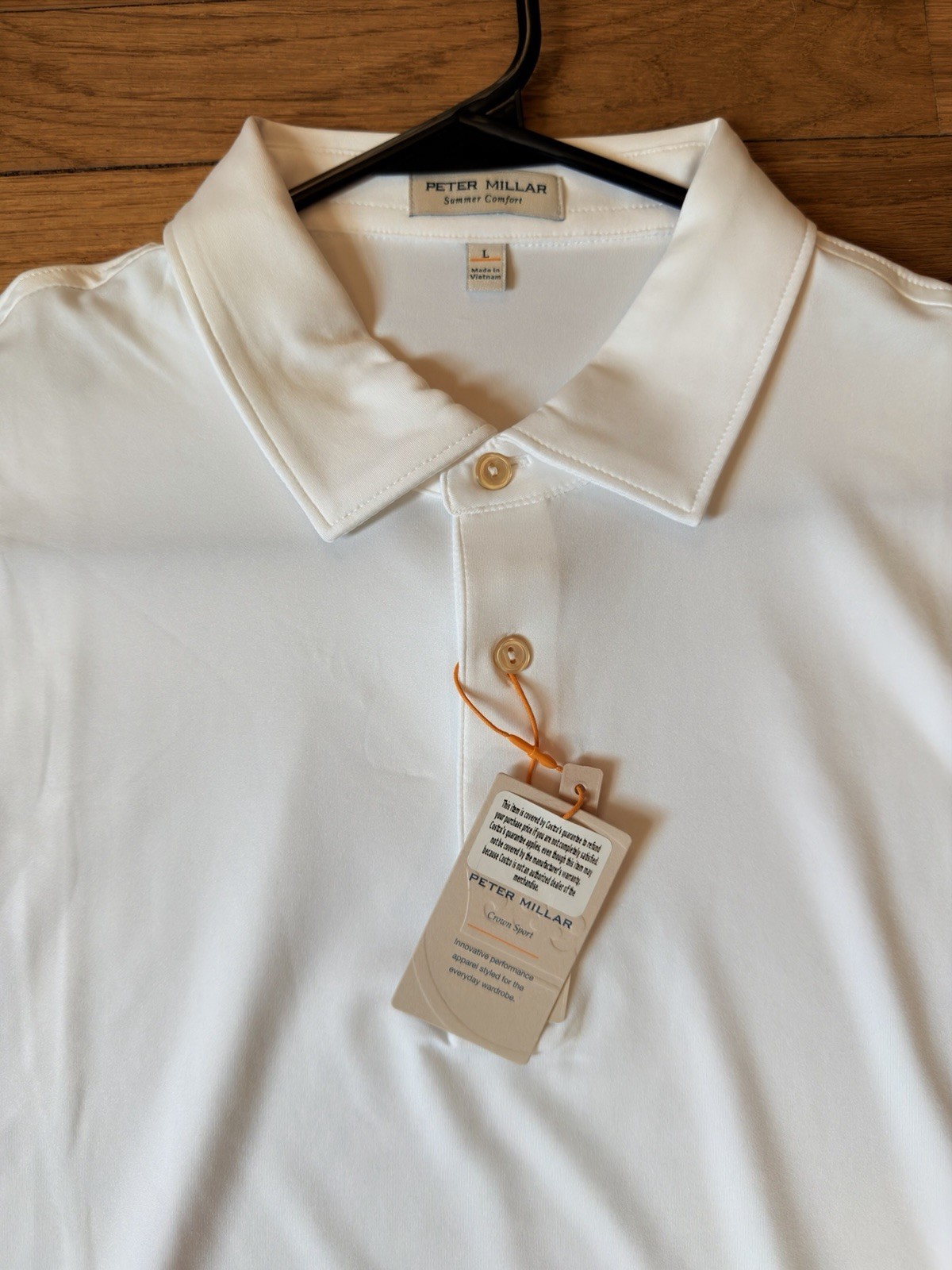 Large – Men – Peter Millar Crown Sport Summer Comfort Polo (NWT)