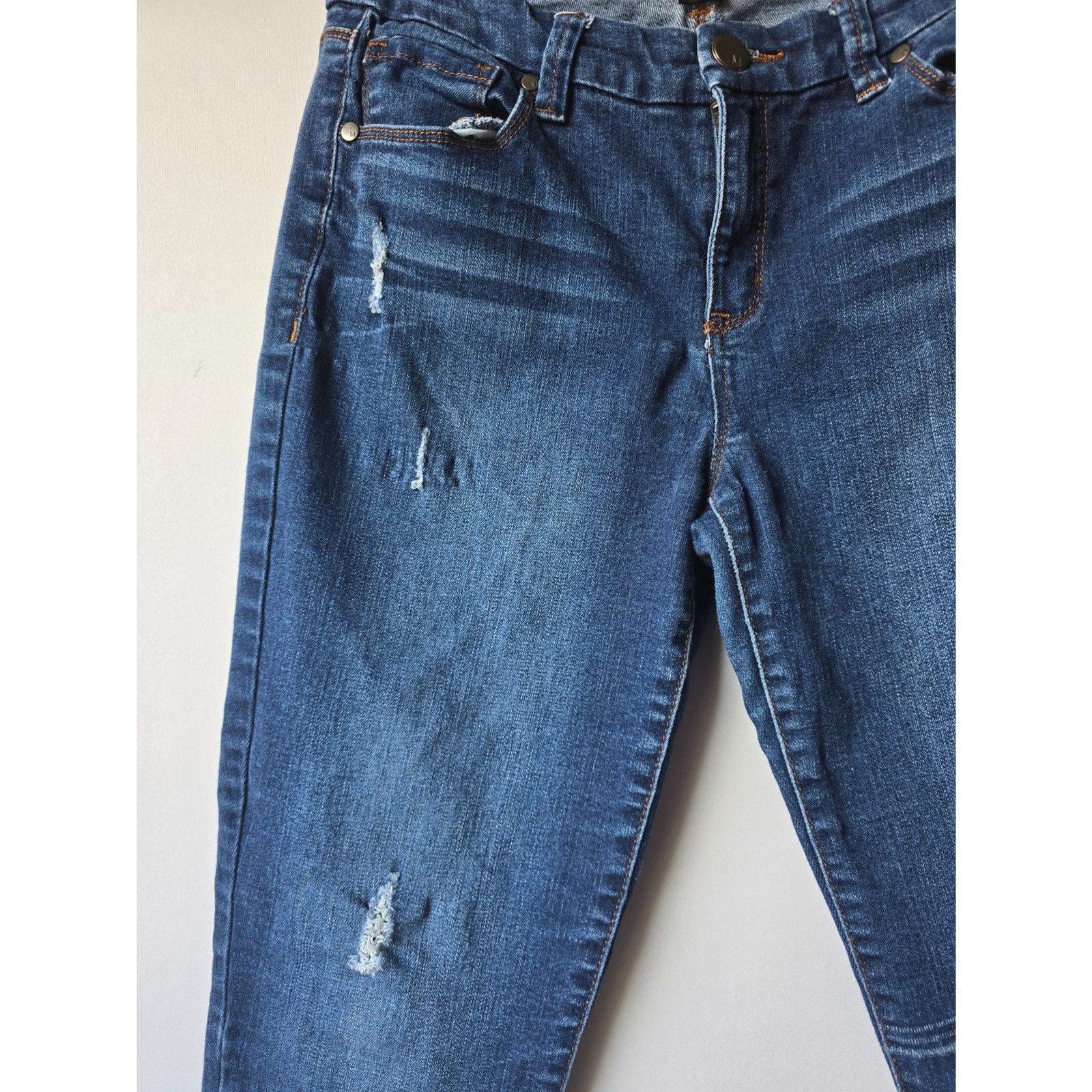 Metaphor Blue Denim Jeans Distress Size 8