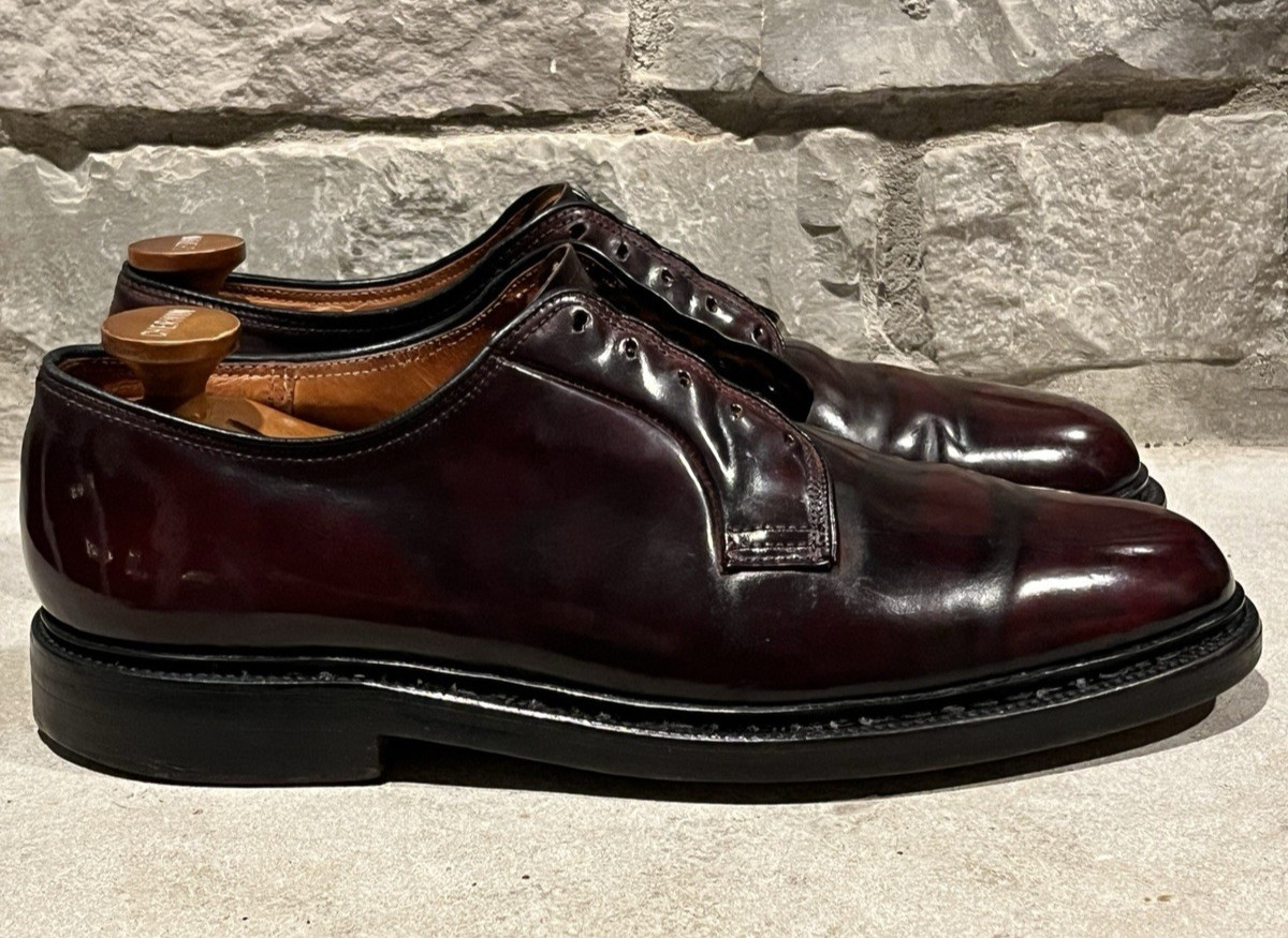 Rare Alden x Abercrombie & Fitch 1960’s Color 8 Shell Cordovan PTB 8.5 E V-Cleat