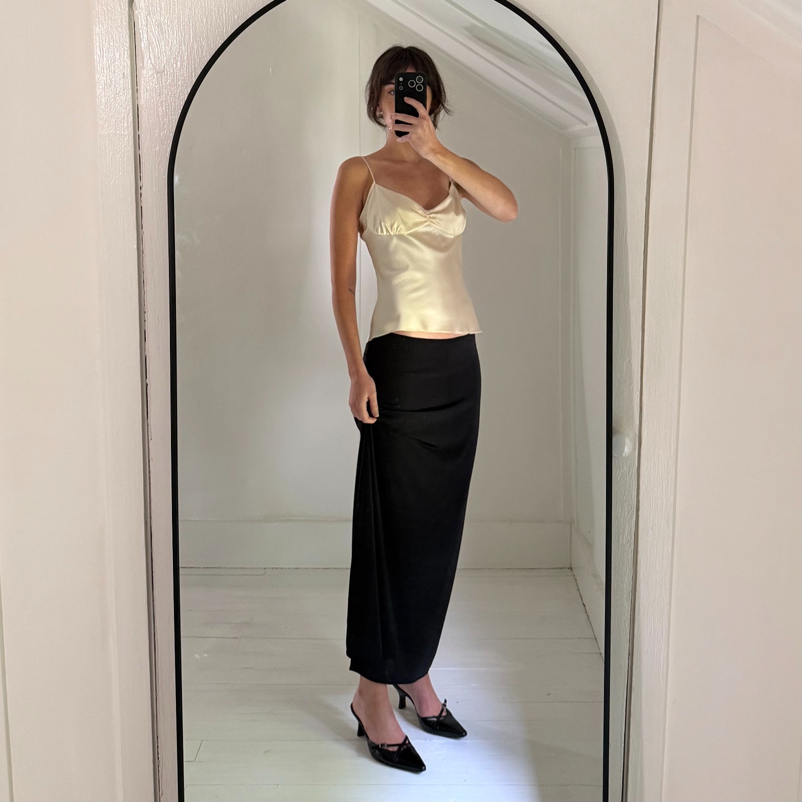 St. John Vintage 90s Satin Camisole Top NWT Champagne Size 6