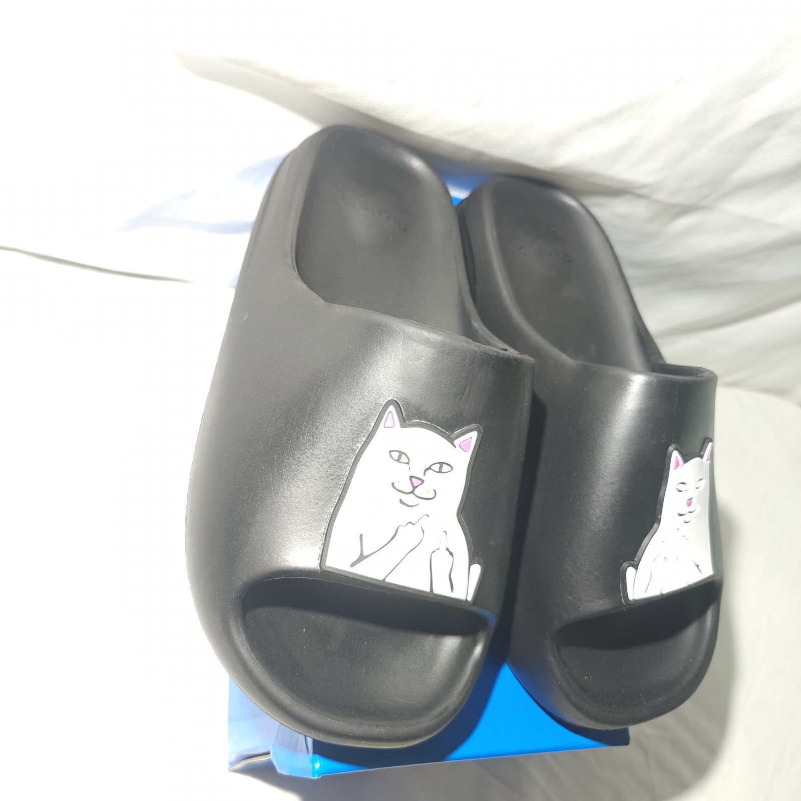 RIPNDIP Lord Nermal Slides Black Size 8/9 Brand New In Box