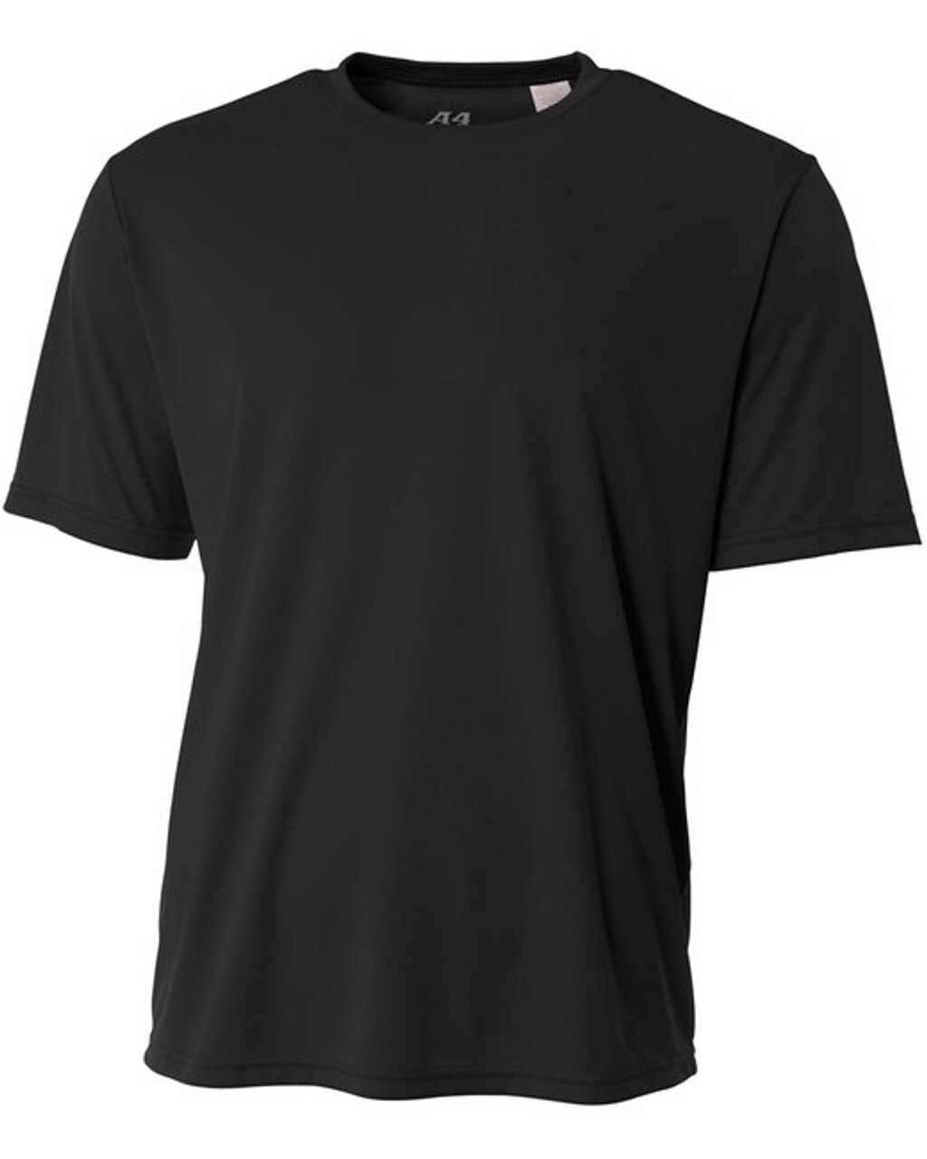 A4 Adult Unisex Cooling Performance N3142 Size S Black SS Crew Neck Shirt New