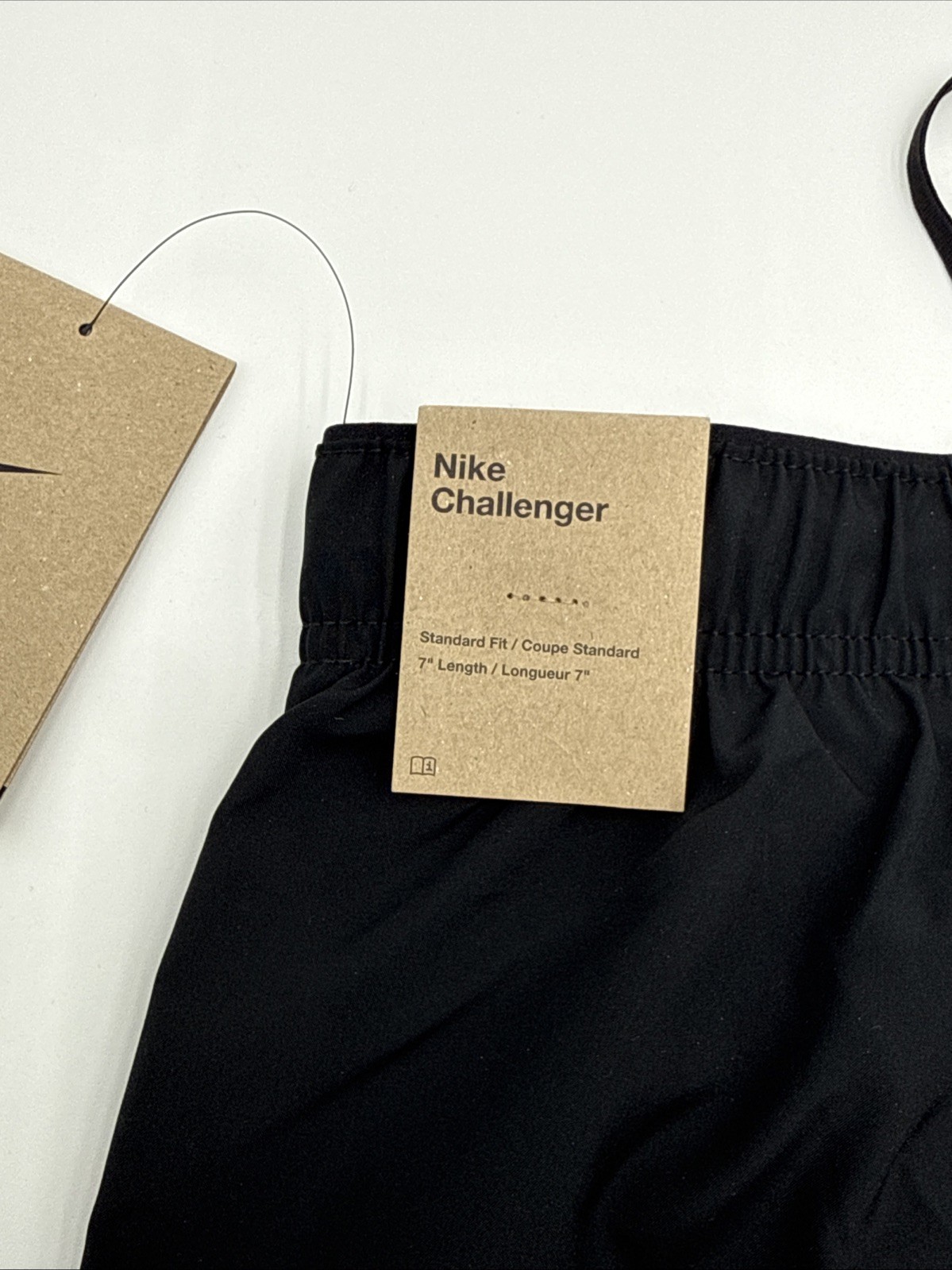 $40 Nike Men’s CHALLENGER 7” SHORT Lined Running Shorts DV9359- Black-Medium-New