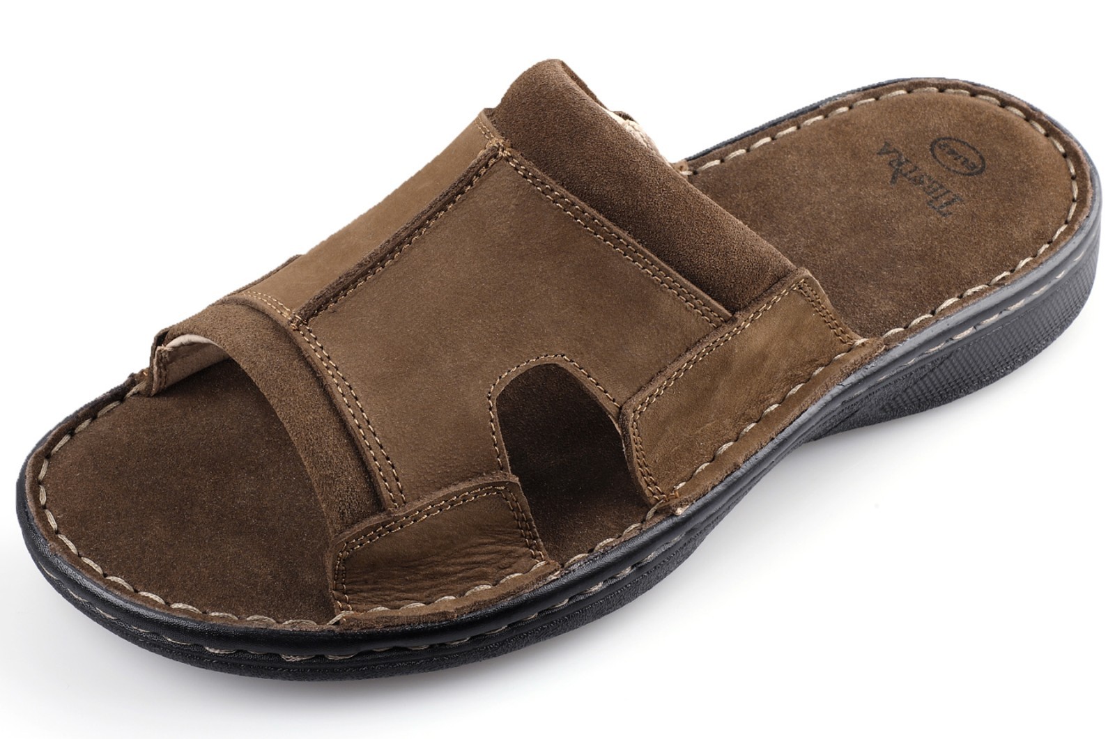 Men’s Leather Sandals Casual Beach Sandals Lightweight Summer Sandals US 8-14