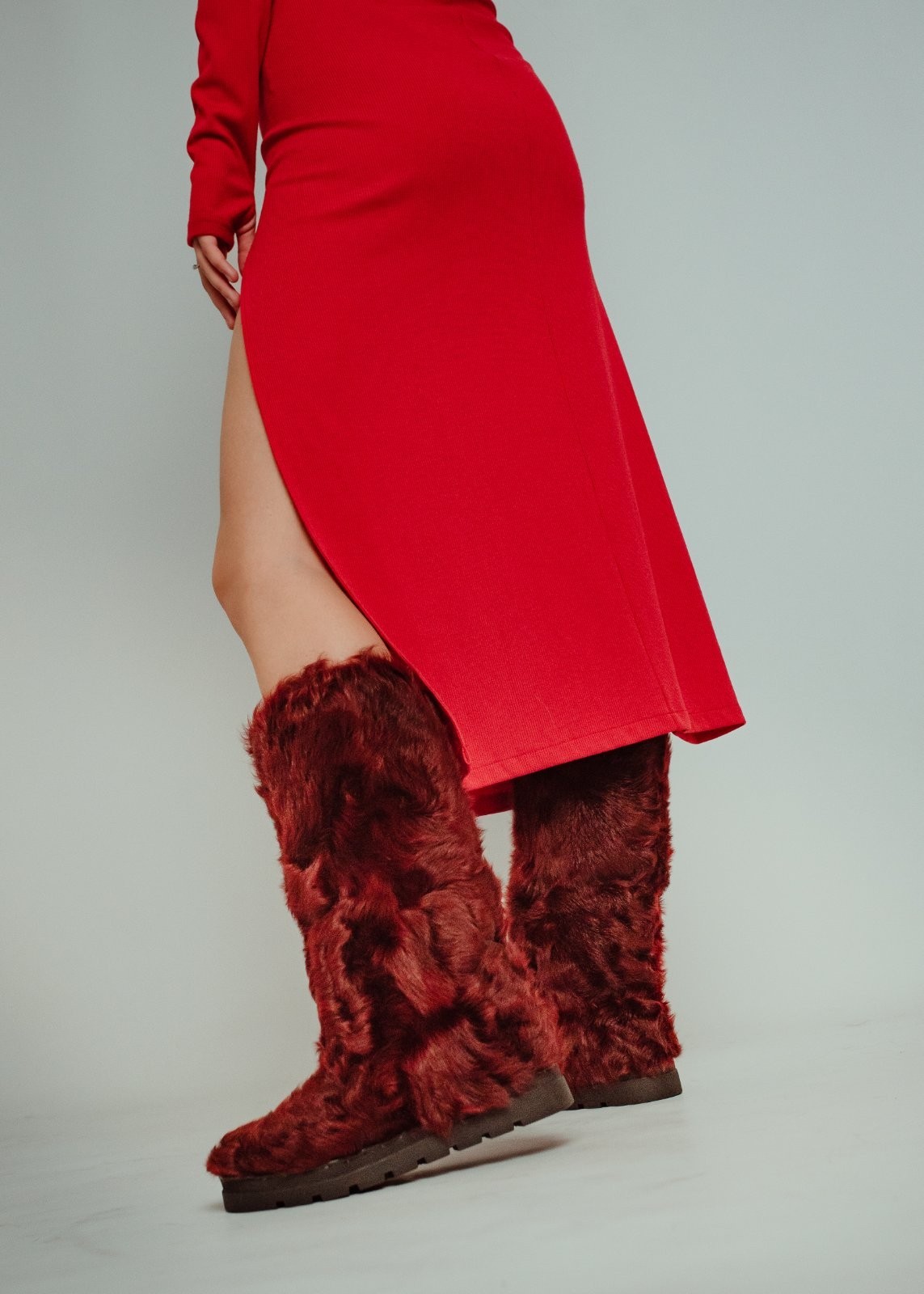 Bordo Kalgan Fur Winter Snow High Boots for Women, Moutons EU40|US9 Womens shoes