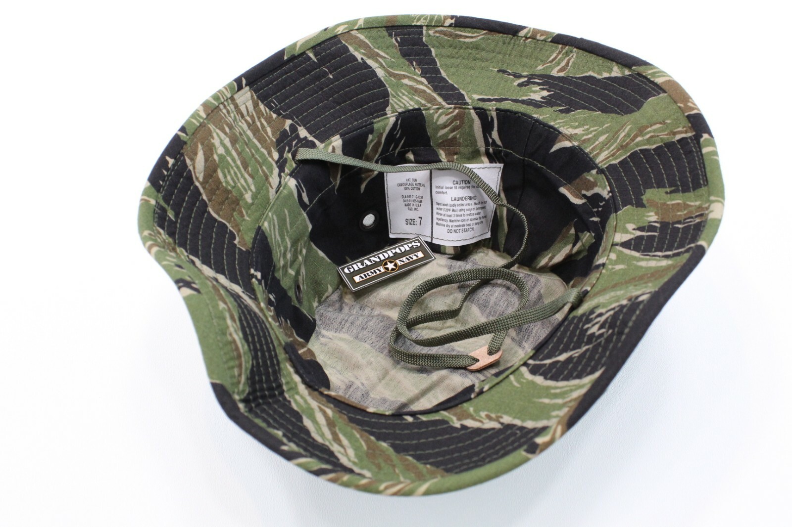 Vietnam Tiger Stripe Rip Stop Jungle Hat Made In USA