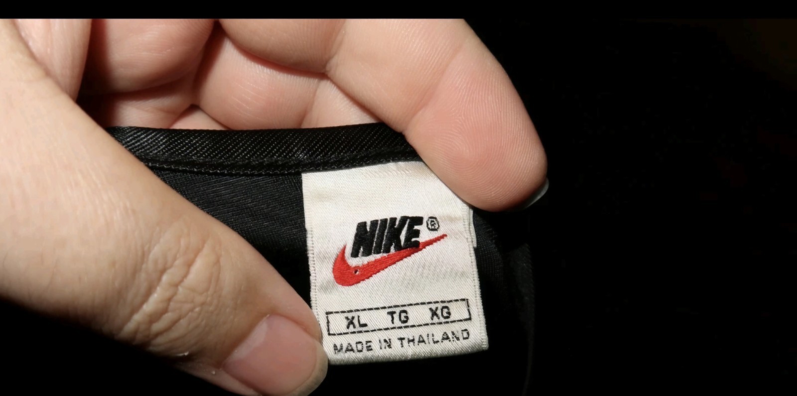 Vintage 90s Nike Basketball Jersey Tank Top XL Satin Black Silky Shiny