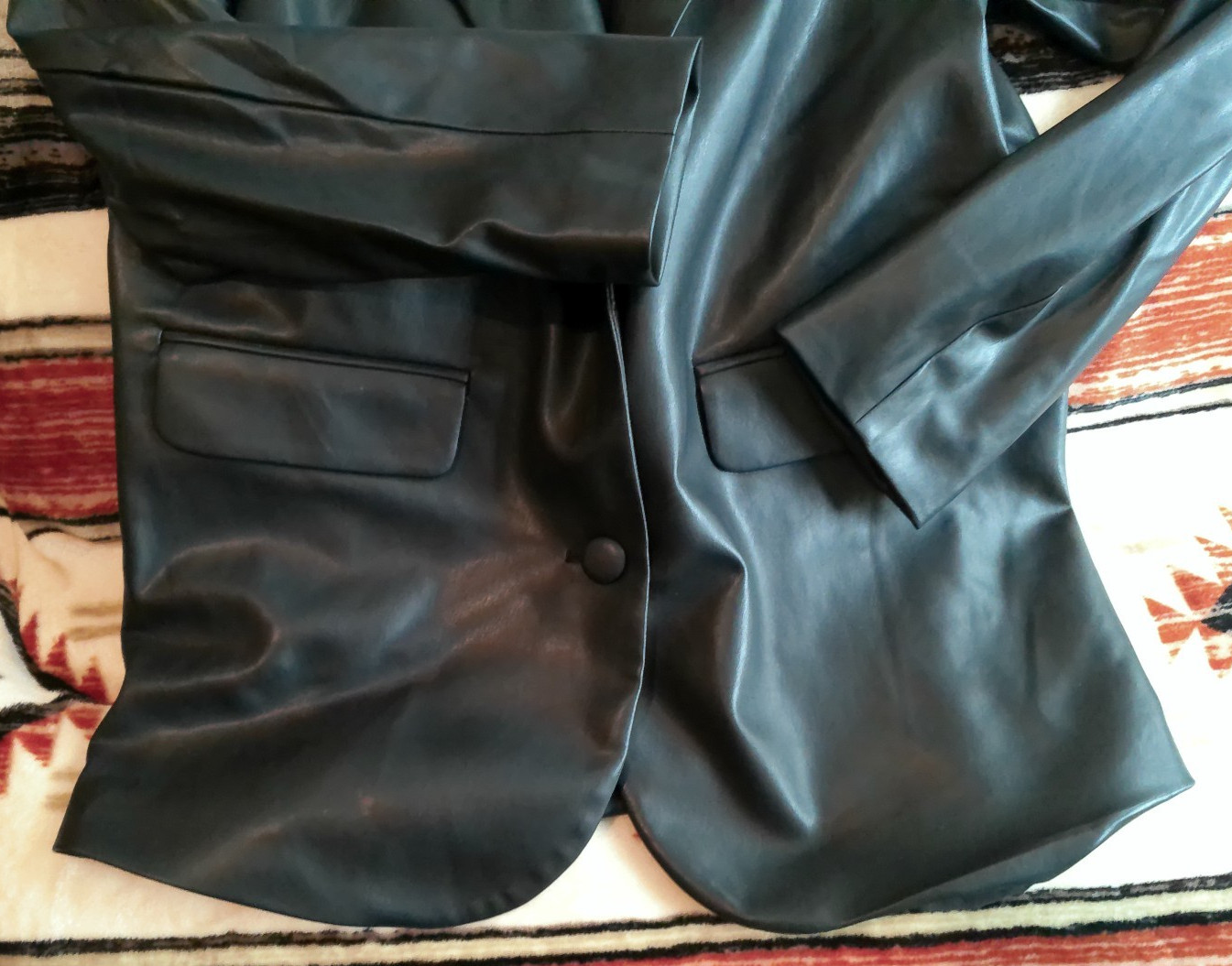 FUTURE COLLECTIVE K.B. BROWN TARGET NWT SIZE XS BLACK BLAZER POLYURETHANE LAPEL