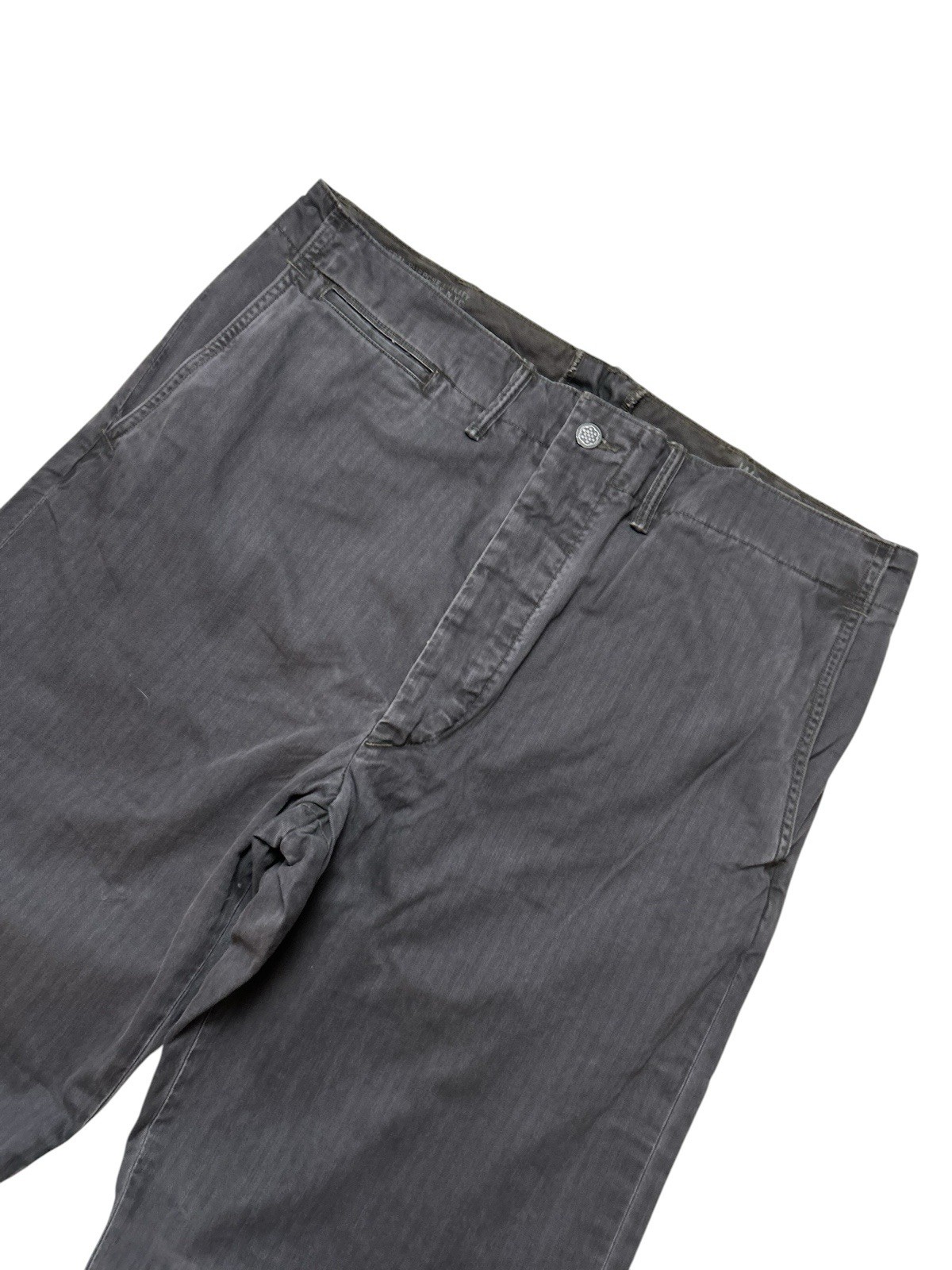 RRL Double RL Washed Black Herringbone Twill Field Trouser Size 34×34 Fit W37
