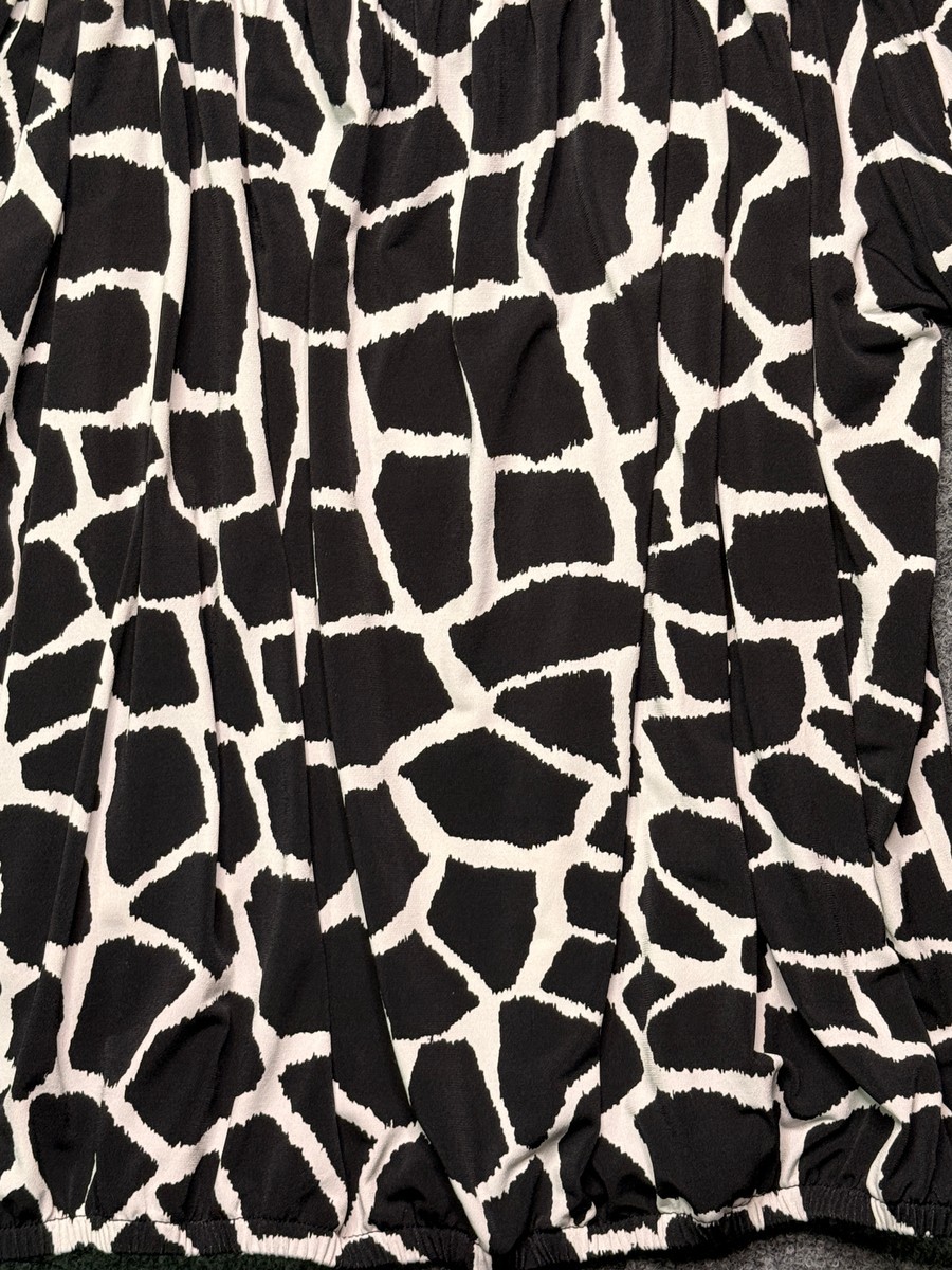 Grace Giraffe Print Square Neck Top