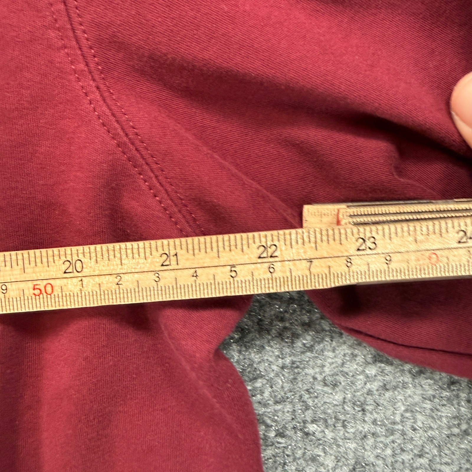 L.L Bean Turtleneck Shirt Mens XL Burgundy Red Cotton Long Sleeve Pullover