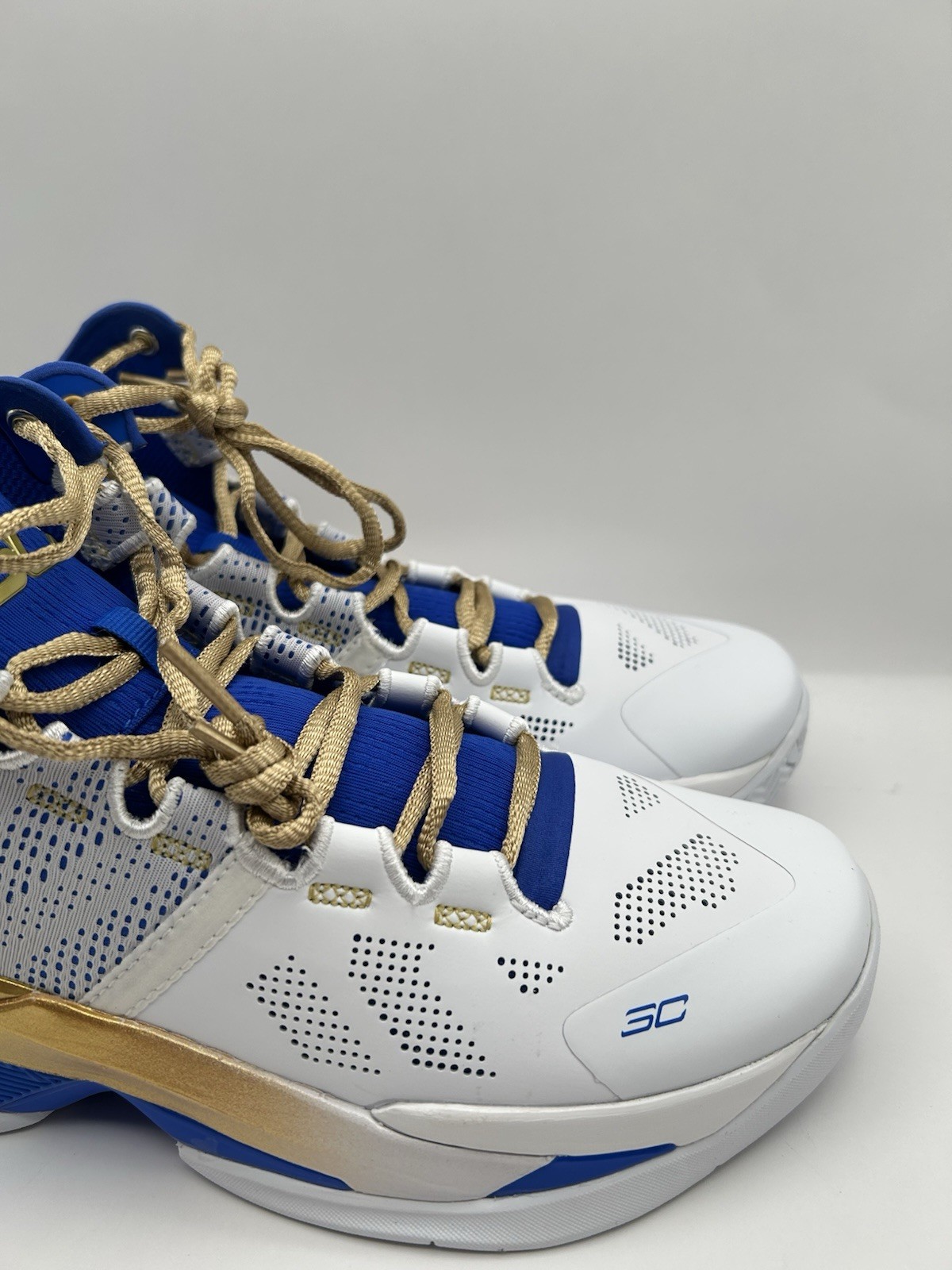 NEW Under Armour Curry 2 Basketball Shoes Size 8.5 Gold Rings 3027937 Warriors