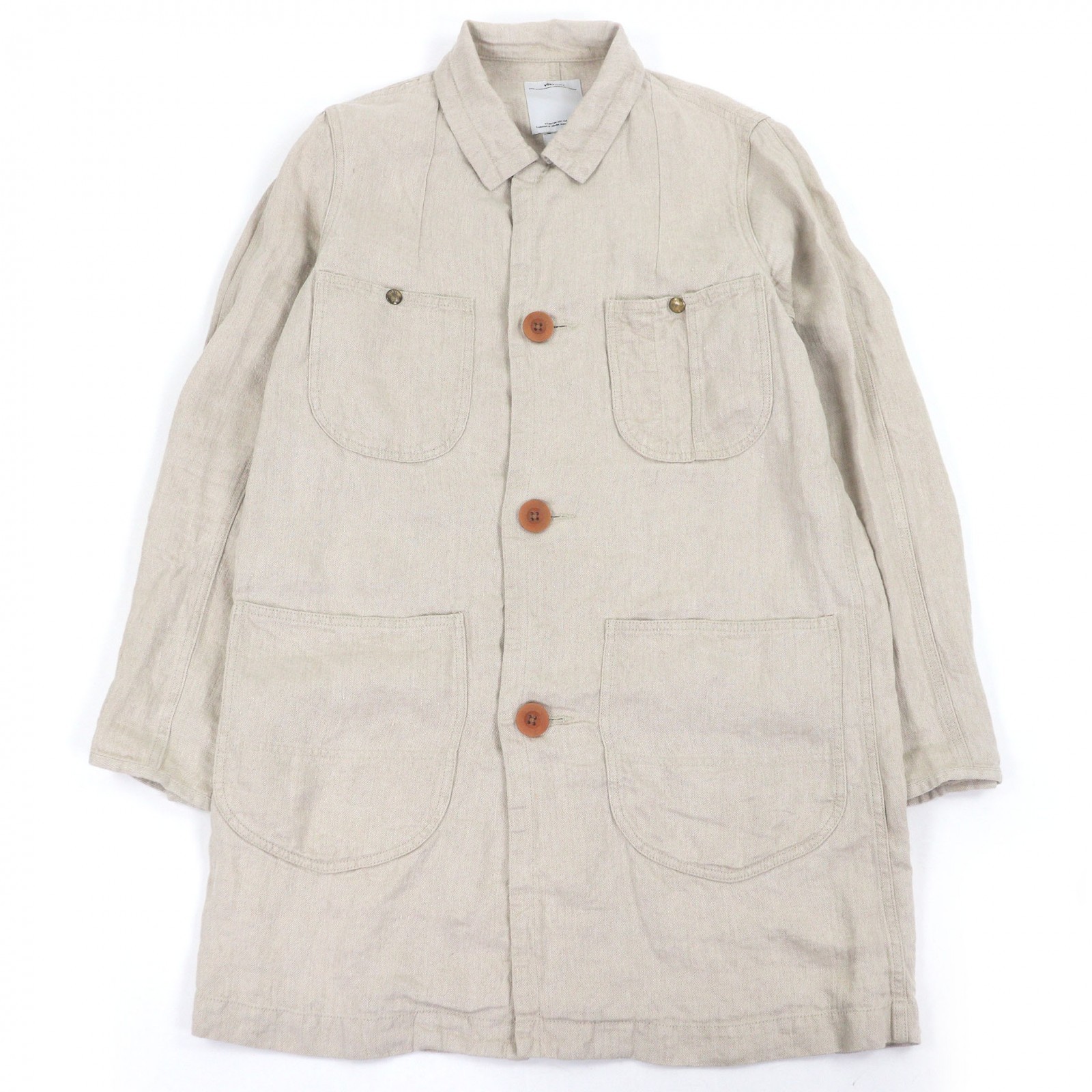 VISVIM Herringbone Linen Coat – DUTY FREE