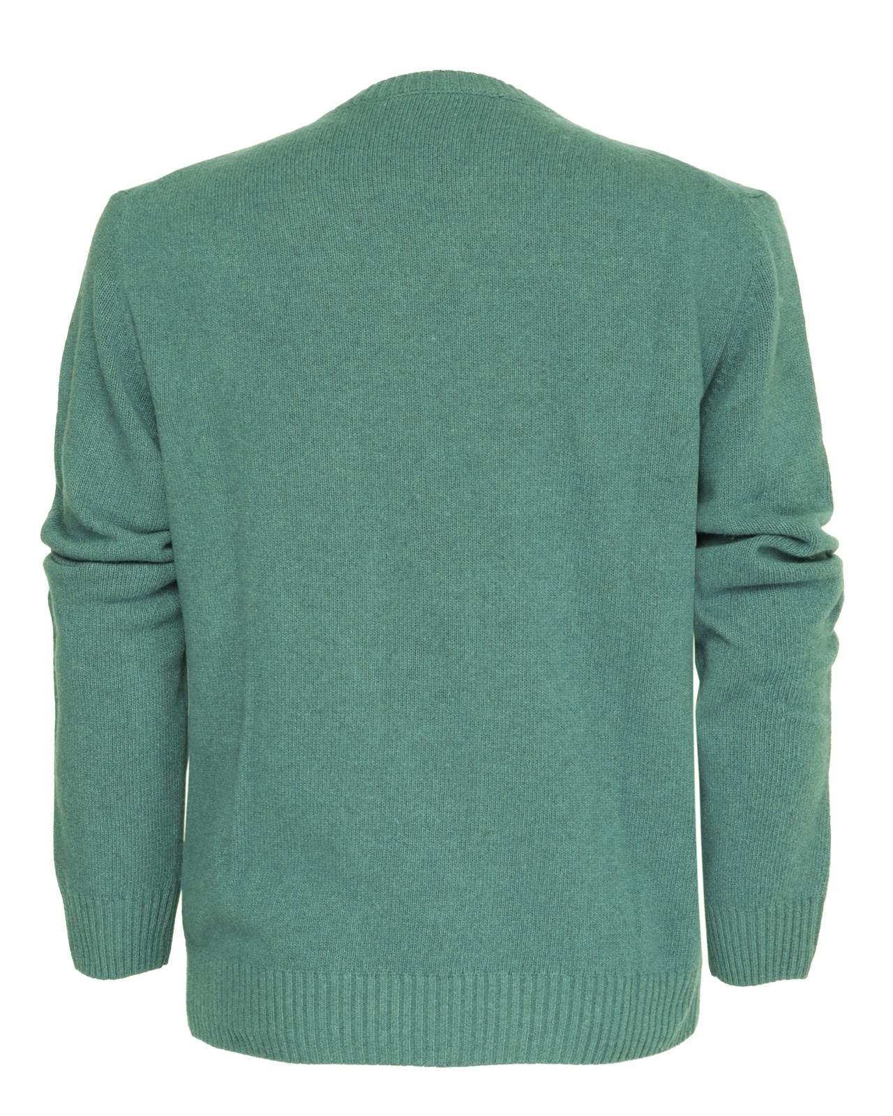 NWT EZZELINO SWEATER 100% pure cashmere 4-ply green luxury Italy XL