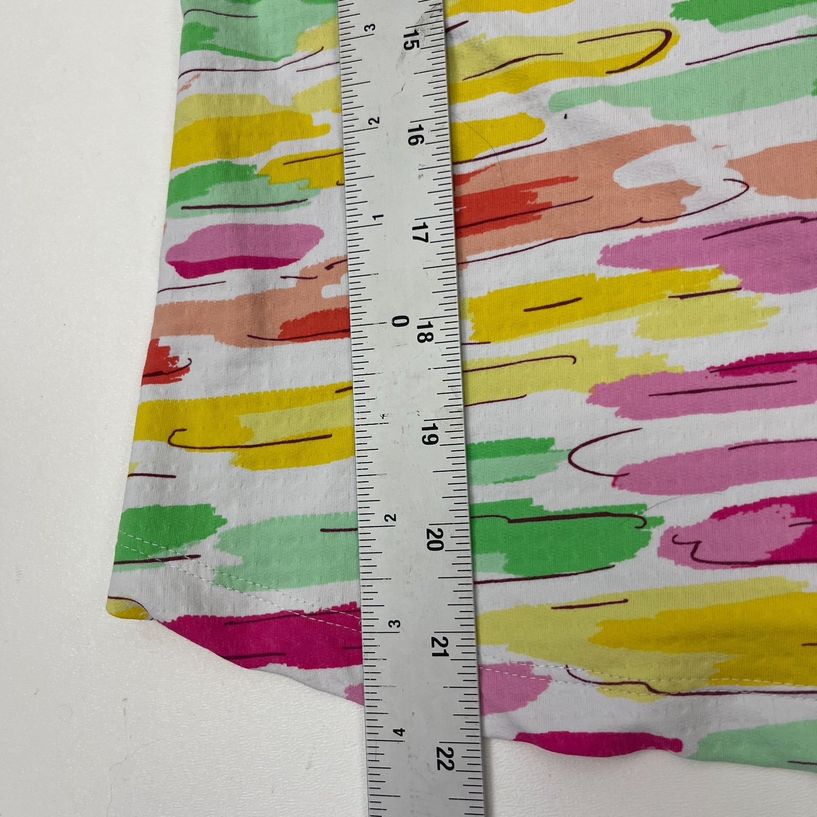 Ibkul Jes Long Sleeve 1/4 Zip Pullover Womens M Vibrant Brushstroke Sun Shirt M