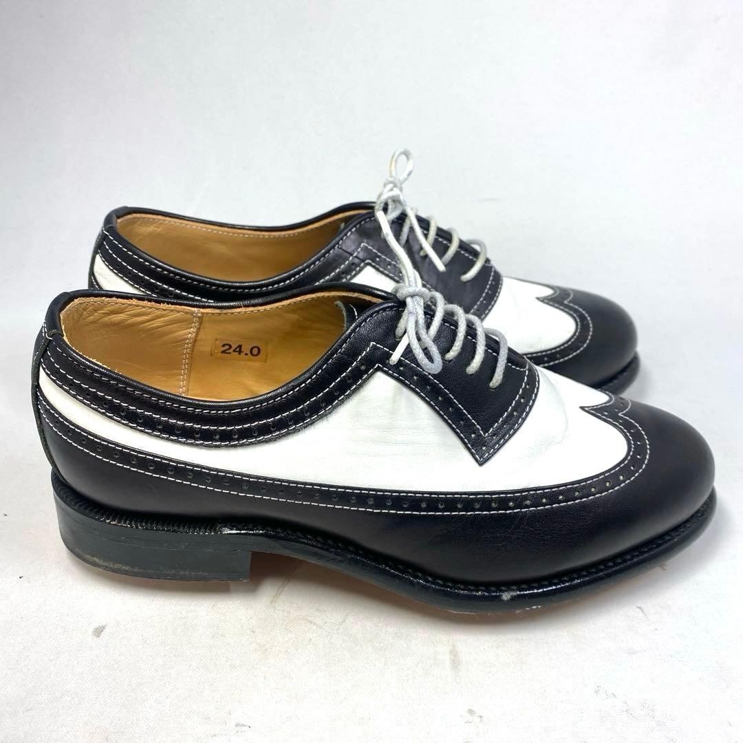 Women 7.0US BALENCIAGA Size Notation 24Cm Golf Shoes Wing Tip Limited Edition VH
